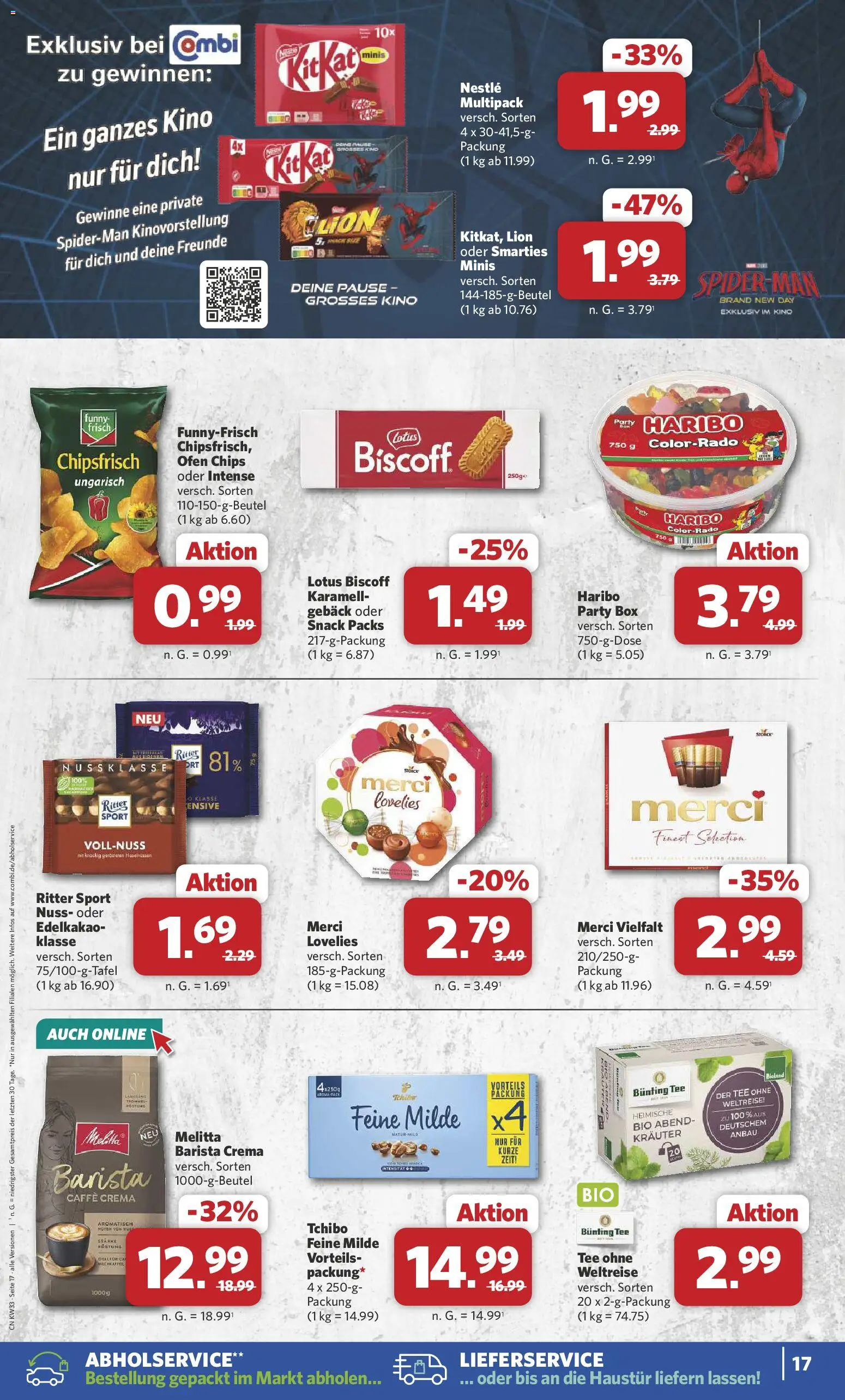 Combi Prospekt – gültig ab 10.08.2026 | Seite: 19 | Produkte: Melitta, Box, Ritter sport, Funny frisch