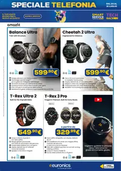 Anteprima del volantino Euronics volantino Telefonia valido a partire dal 23/07/2026 | Pagina: 12 | Prodotti: Torcia, The, Satellitare, Microfono