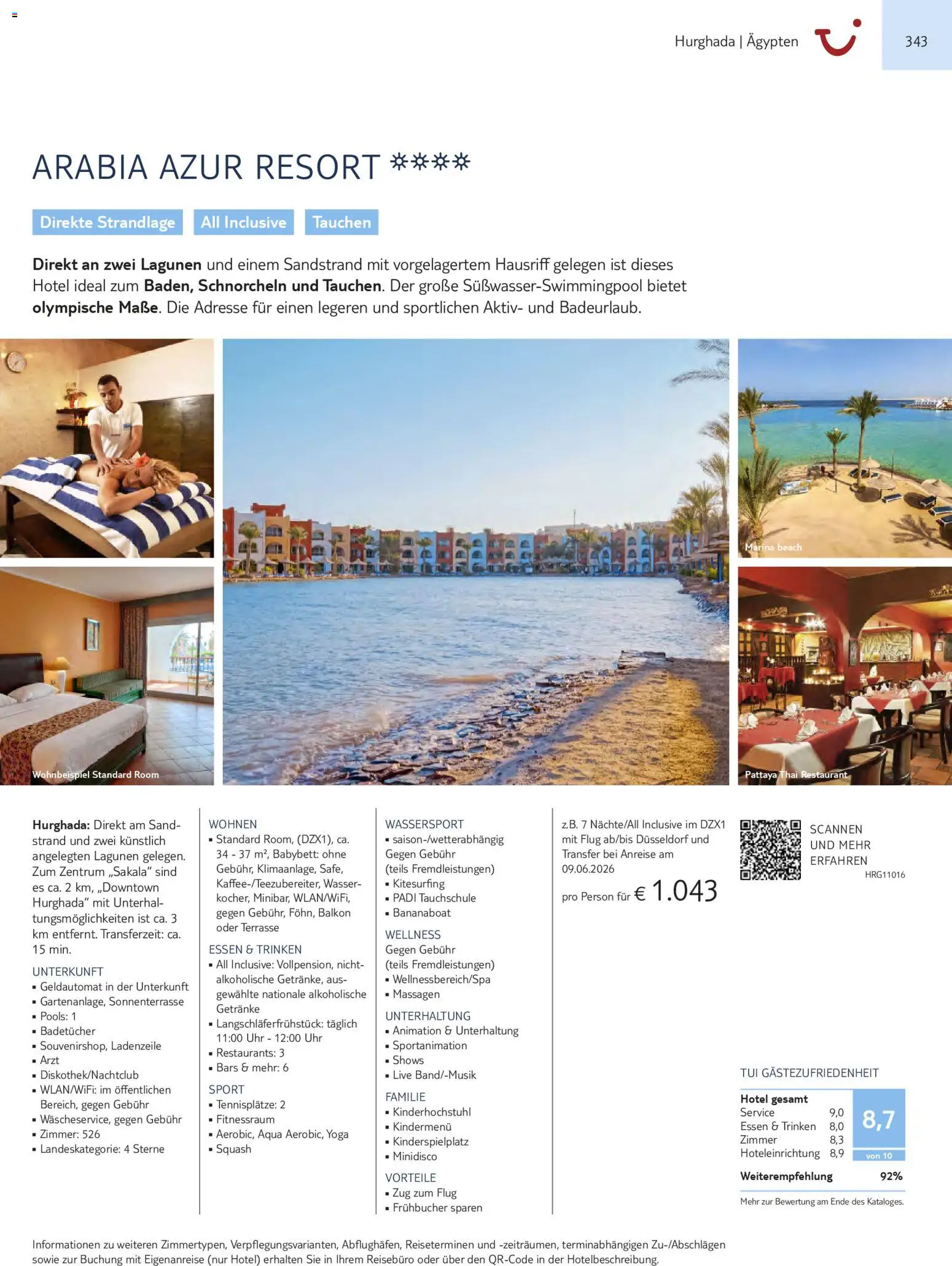 TUI Prospekt Südeuropa & Nordafrika 2026/27 – gültig ab 03.03.2026 | Seite: 343 | Produkte: Babybett, Wasser, Uhr