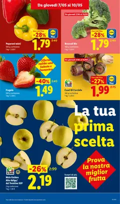 Anteprima del volantino Broccoli Bio, 500 g confezione valido a partire dal 07.05.2026 | Pagina: 9