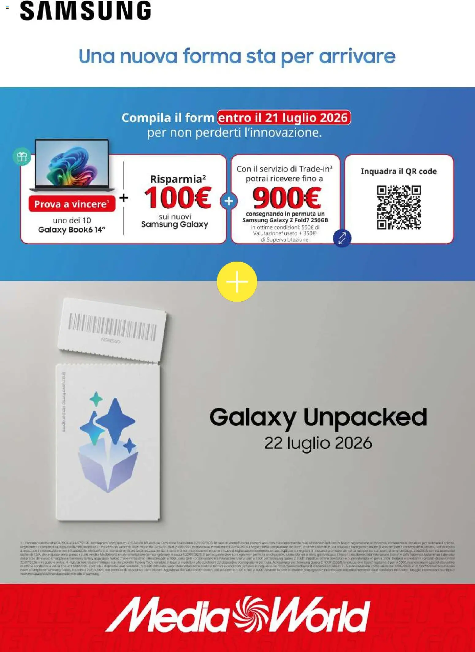 Volantino Media World del 09/07/2026 | Pagina: 79 | Prodotti: Samsung Galaxy, Samsung