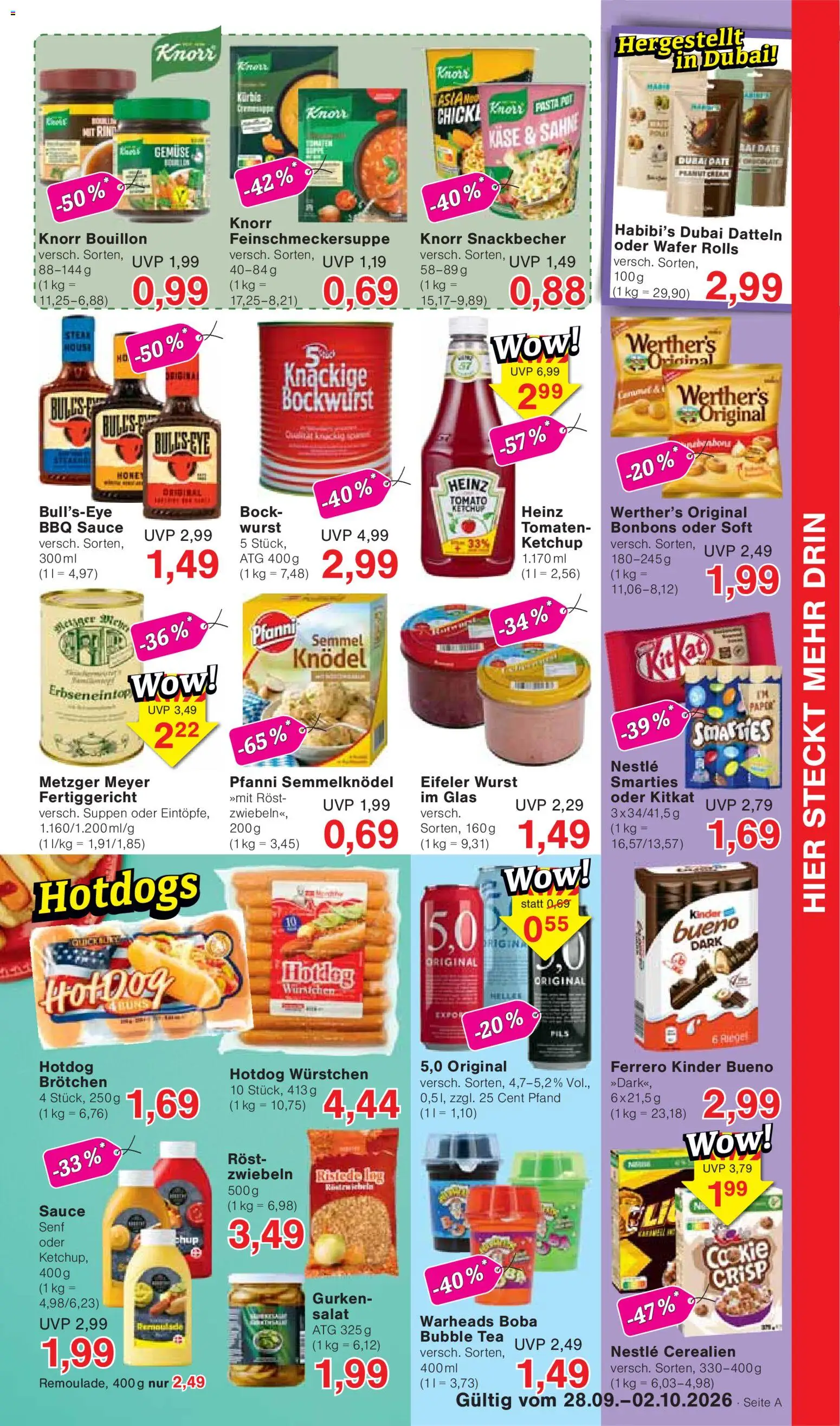 Wiglo Wunderland Prospekt – gültig ab 28.09.2026 | Seite: 5 | Produkte: Pils, Tomaten, Zwiebeln, Salat