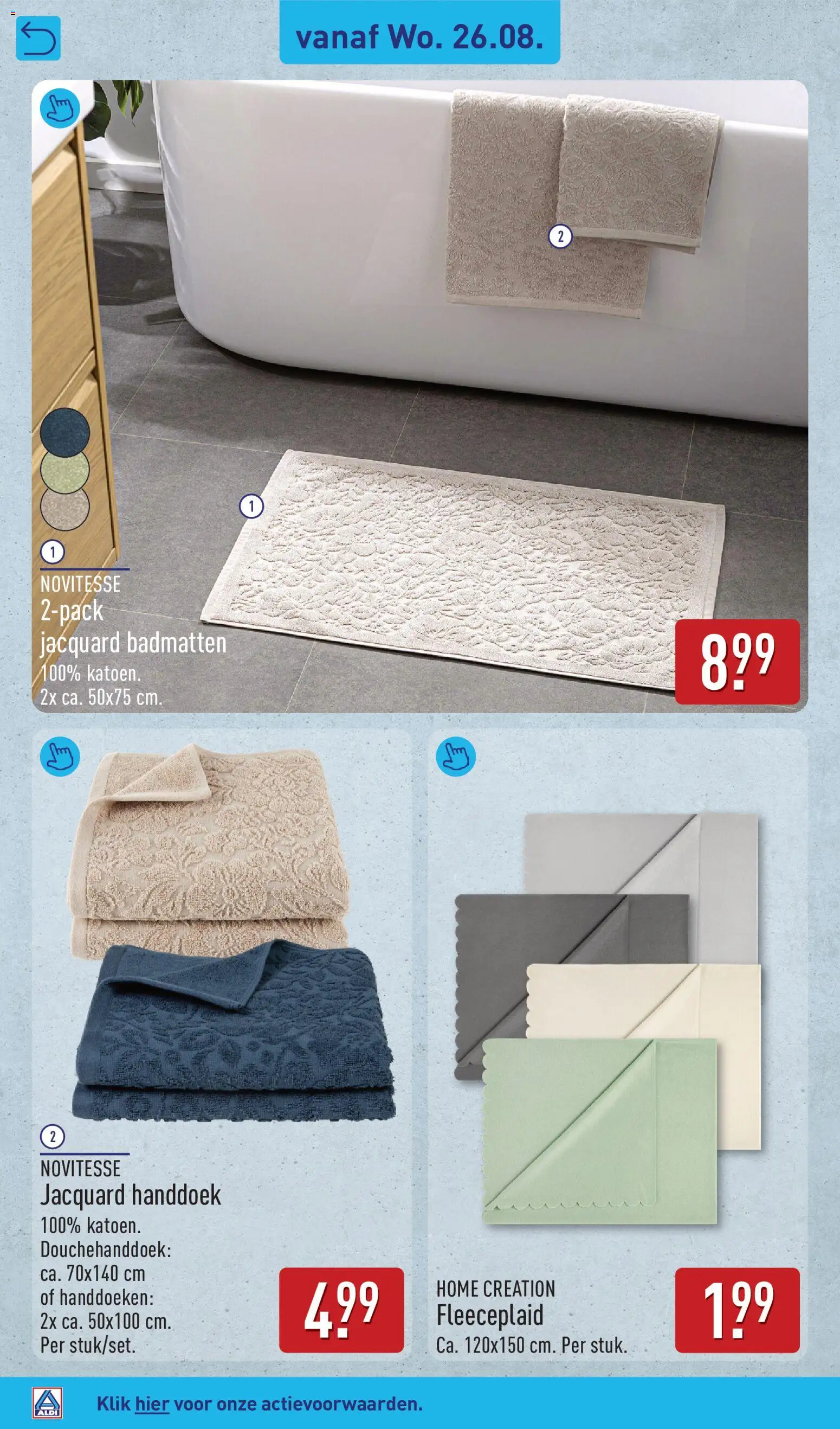 {H1} | Pagina: 58 | Producten: Badmatten, Handdoeken, Handdoek