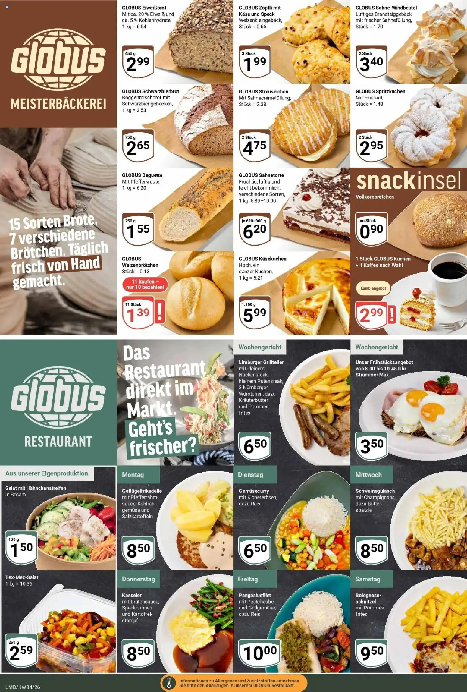 Globus Prospekt Limburg (ab 17.08.2026) » Angebote online | Seite: 10 | Produkte: Butter, Käse, Pommes, Reis