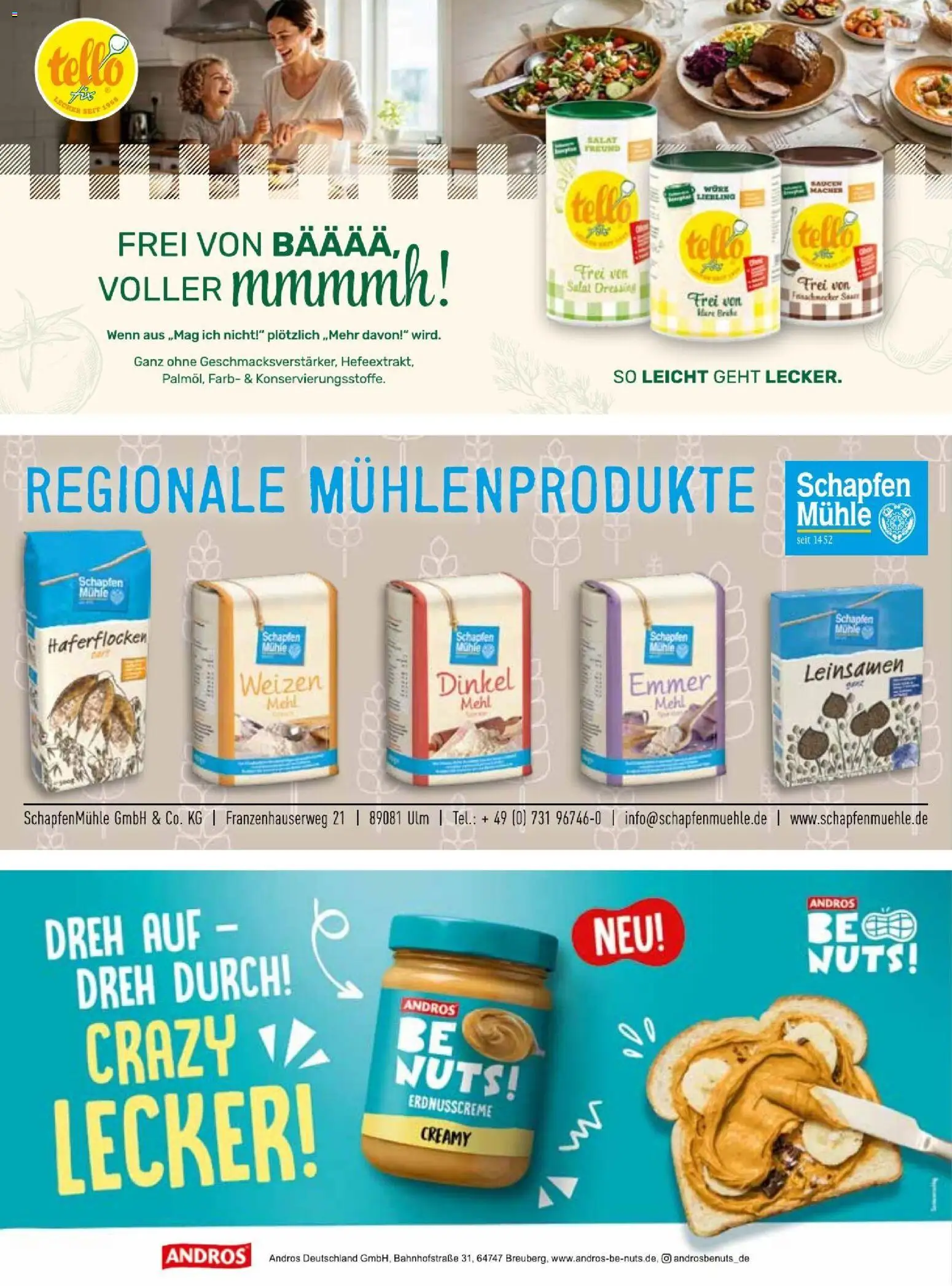 V-Markt Vielfals September / Oktober – gültig ab 01.09.2026 | Seite: 12 | Produkte: Mühle, Mehl, Dressing, Salat