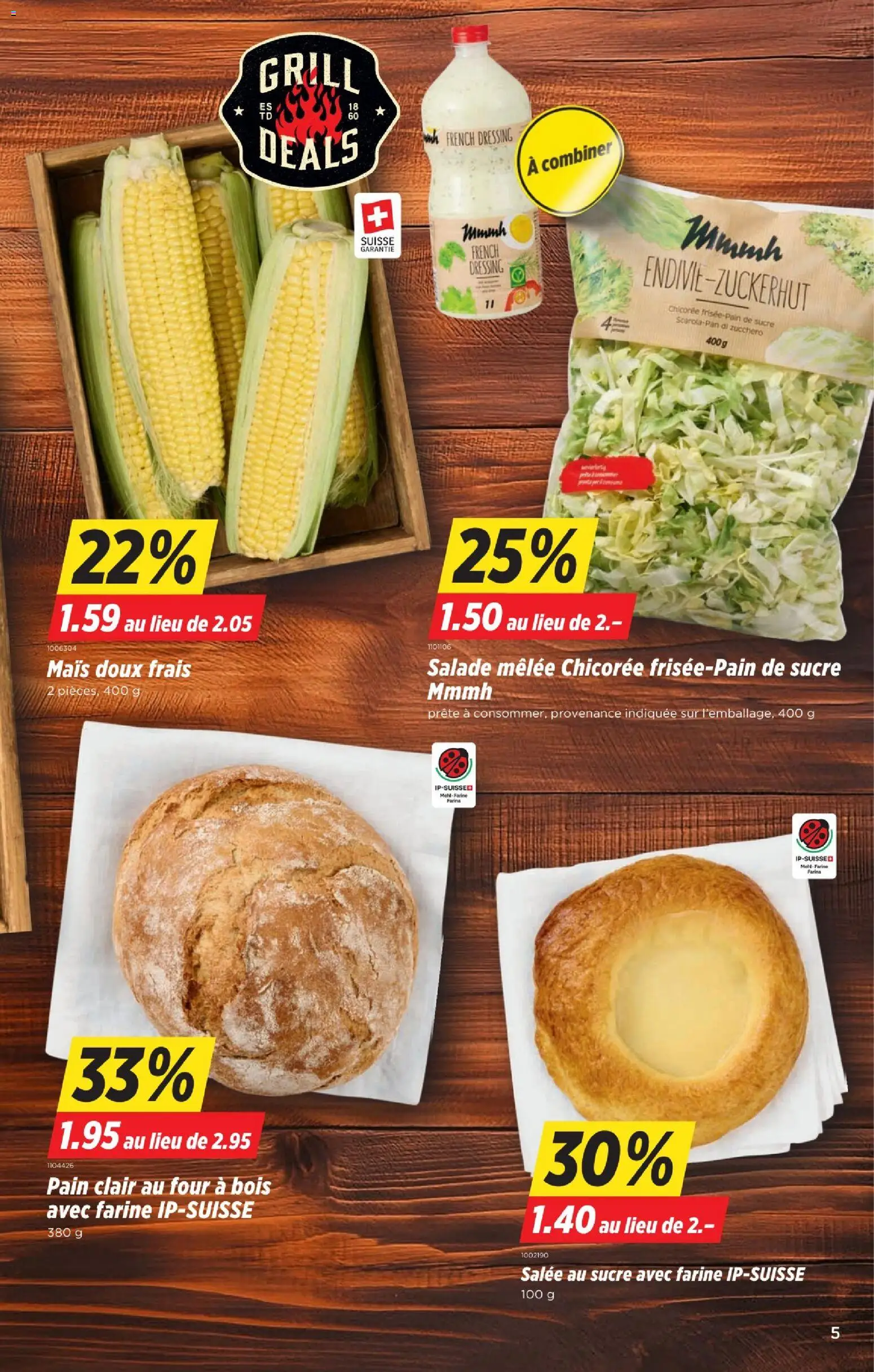 Denner aktionen FR – gültig ab 13.08.2026 | Seite: 5 | Produkte: Dressing, Mais, Grill