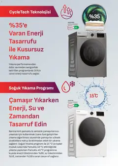 01.05.2026 tarihinden itibaren geçerli olan Arçelik kataloğu önizlemesi | Sayfa: 20 | Ürünler: Su, Çamaşır makinesi