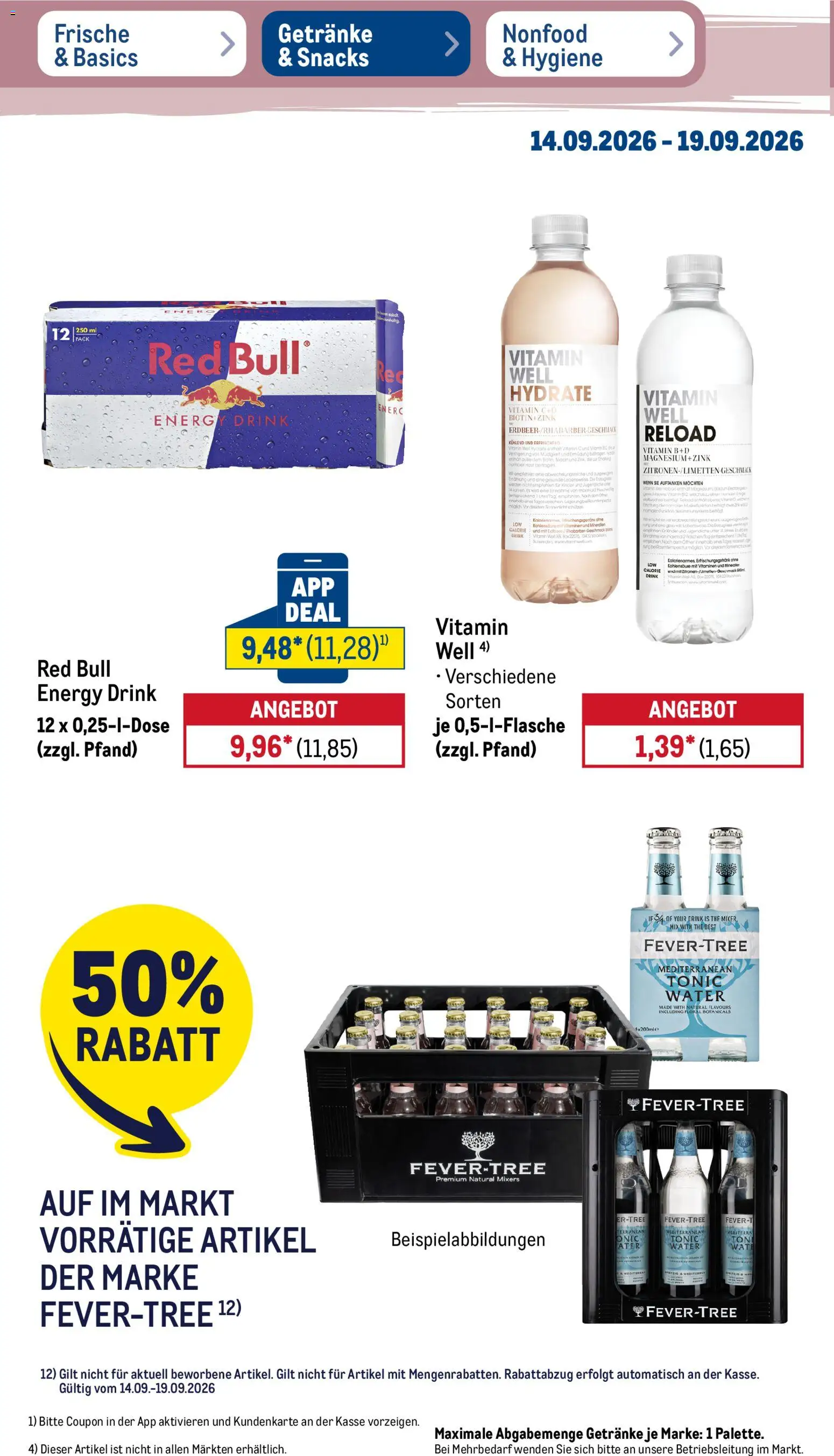 Metro Prospekt – gültig ab 14.09.2026 | Seite: 26 | Produkte: Red bull, Energy, Tür, Rhabarber