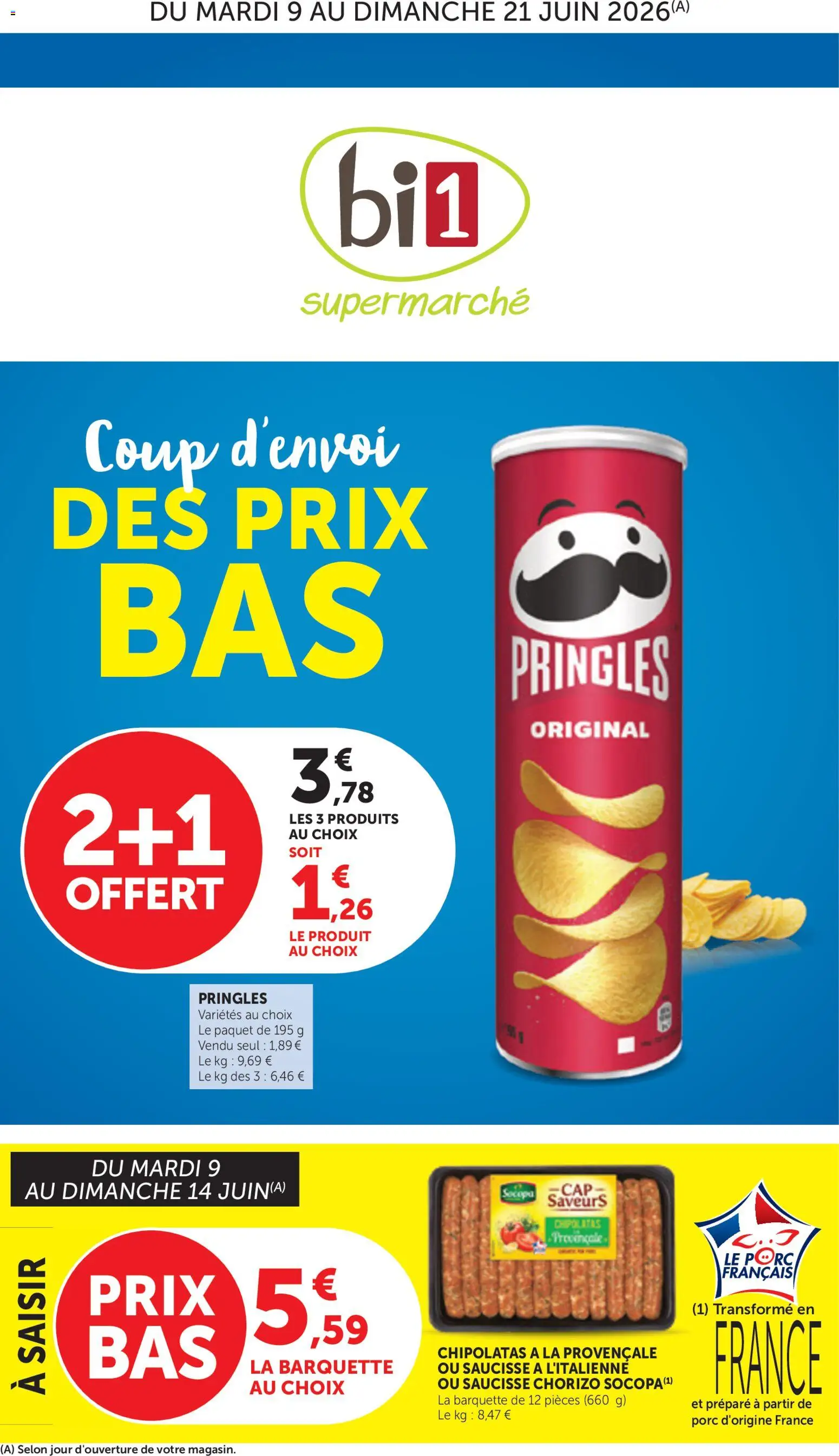 {H1} | Page: 1 | Produits: Chorizo, Saucisse, Porc
