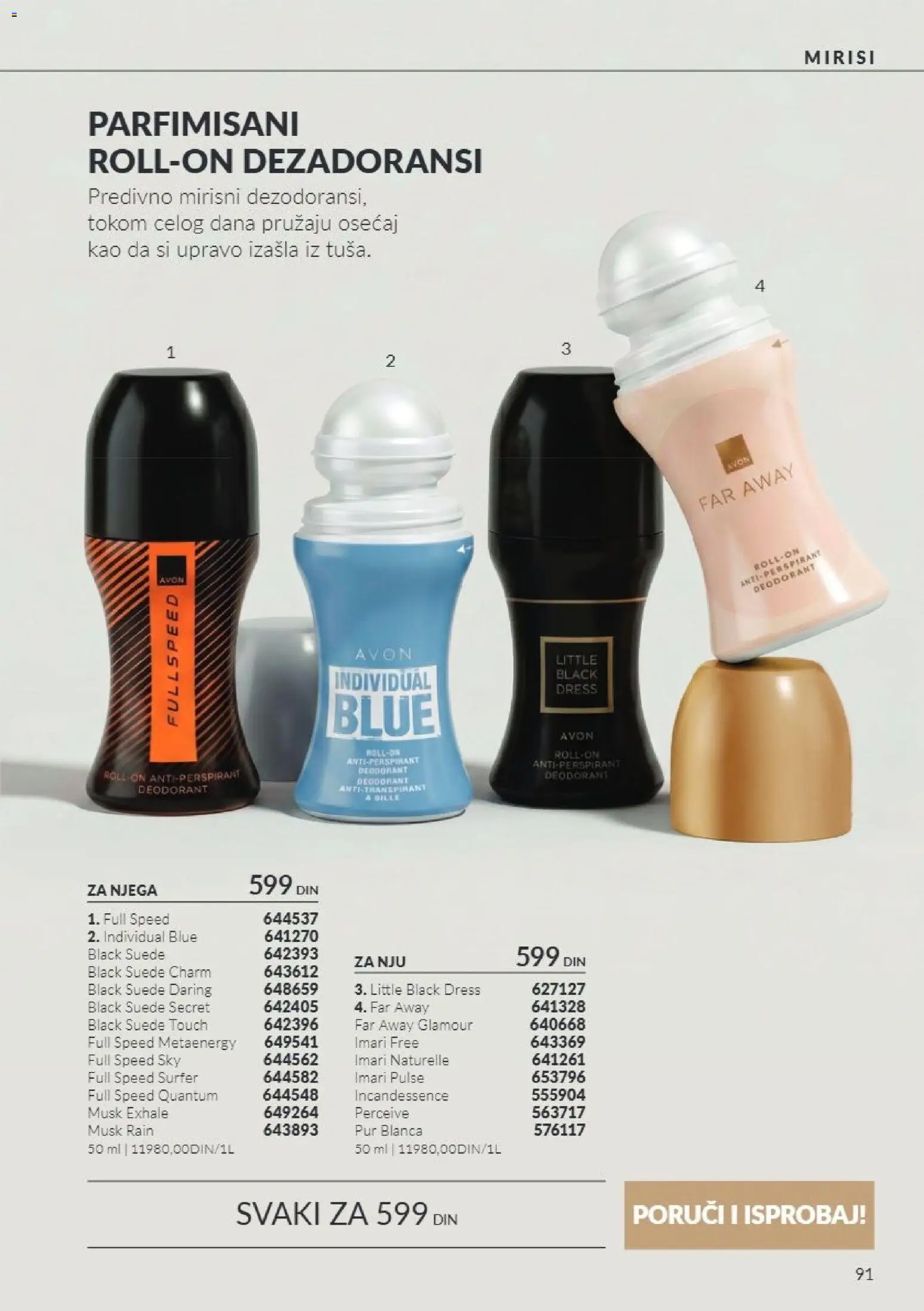 AVON katalog - važi od 01.10.2026 | Strana: 91 | Proizvode: Antiperspirant