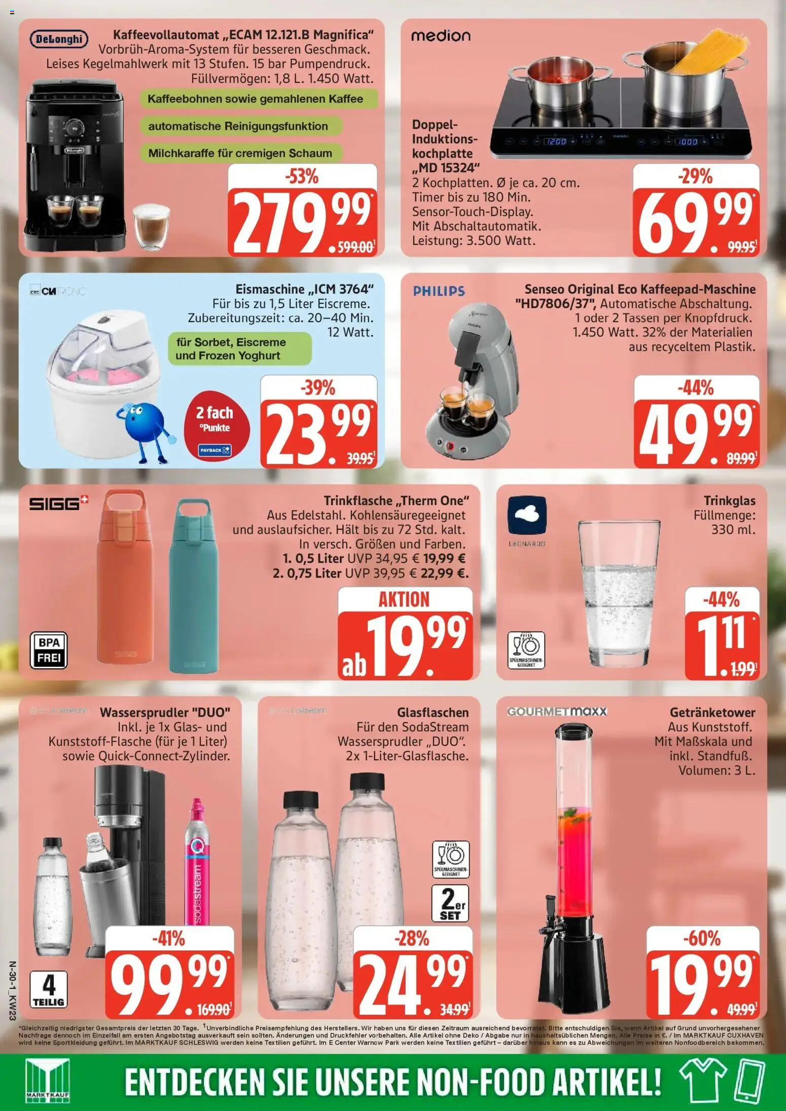 Edeka prospekt Rostock – gültig ab 01.06.2026 | Seite: 30 | Produkte: Philips, Eiscreme, Kochplatte, Sodastream