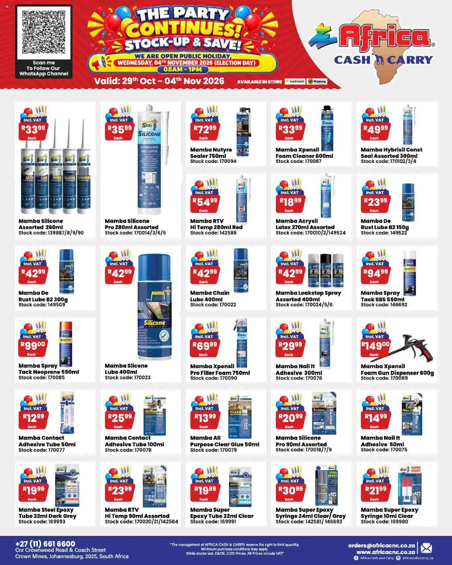 New Africa Cash & Carry catalogue – valid from 29/10/2026 | Page: 62