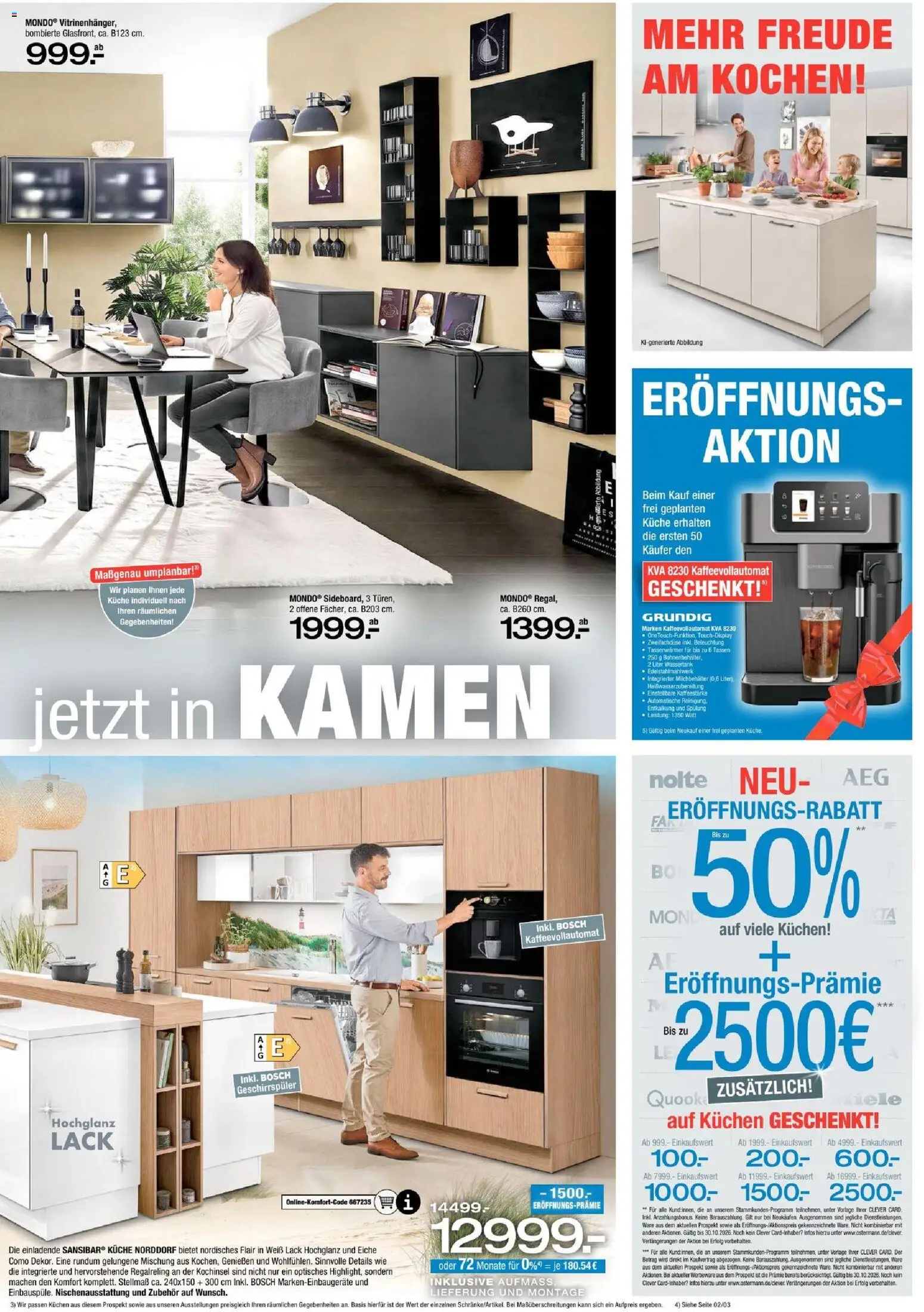 Ostermann Neueröffnung Kamen – gültig ab 02.10.2026 | Seite: 5 | Produkte: Geschirrspüler, Küche, Spülung, Kuchen
