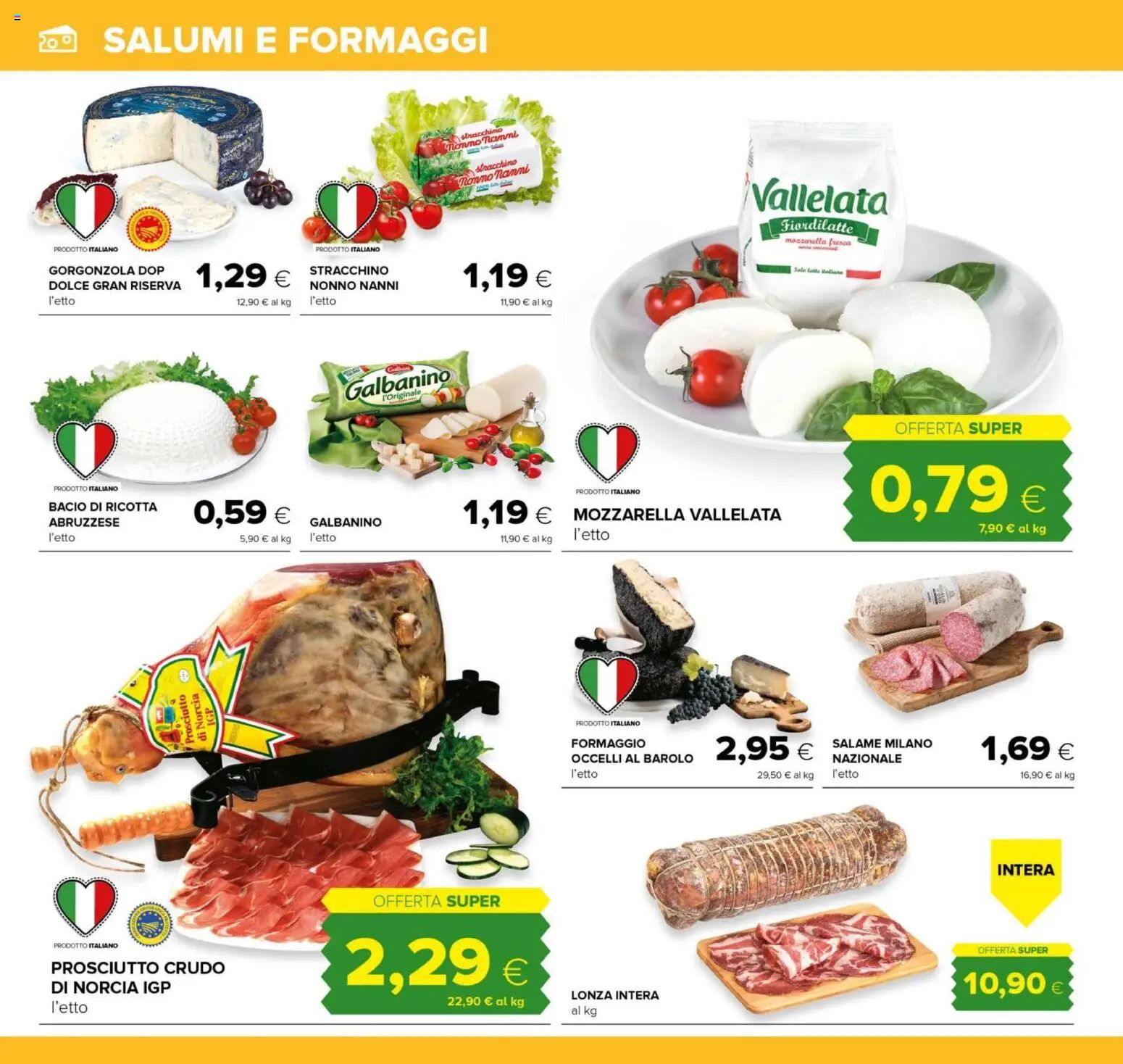 Volantino Oasi del 03/09/2026 | Pagina: 12 | Prodotti: Salame, Mozzarella, Stracchino, Ricotta
