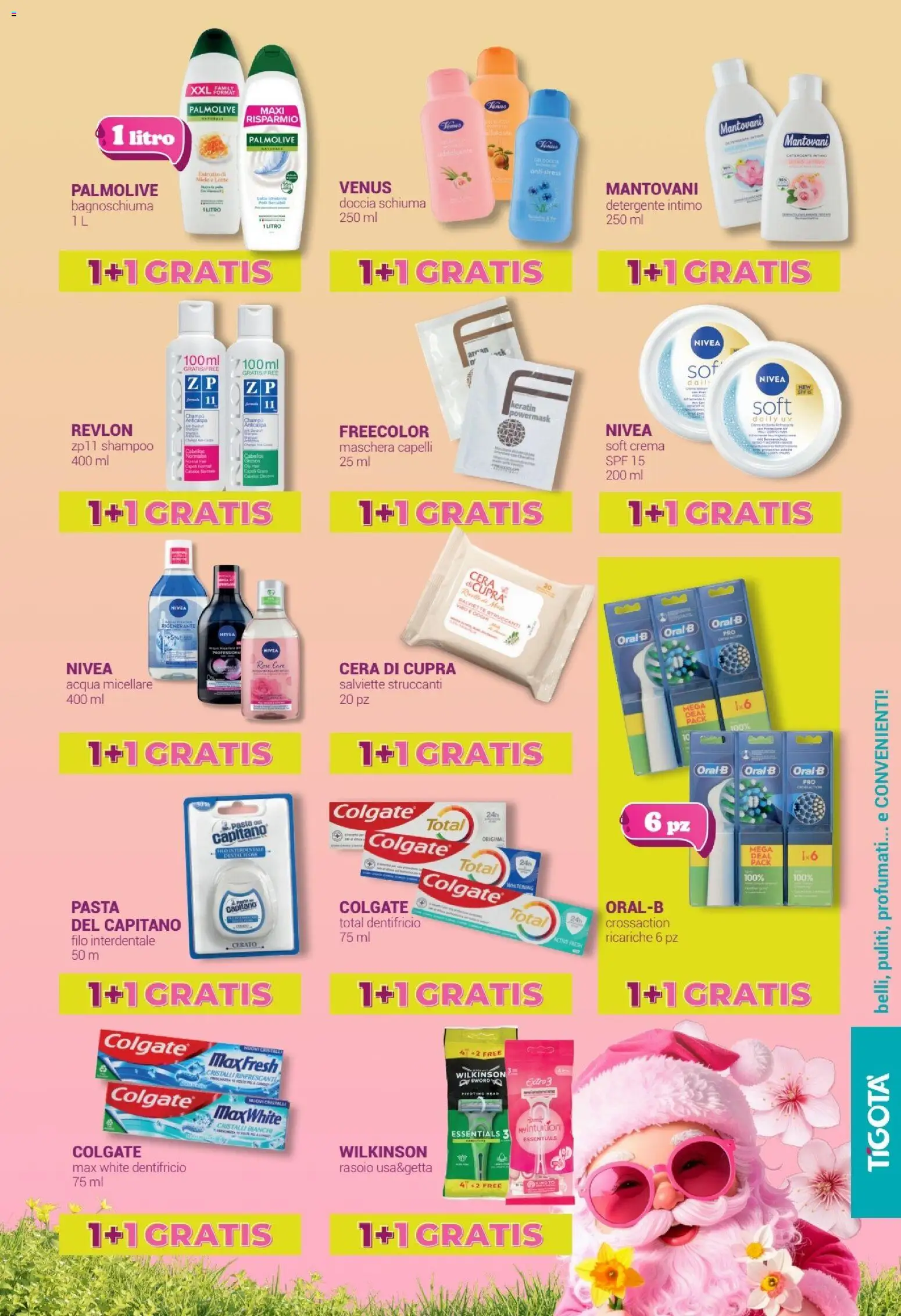 Volantino Tigotà del 01.04.2026 | Pagina: 3 | Prodotti: Dentifricio, Detergente intimo, Pasta, Miele