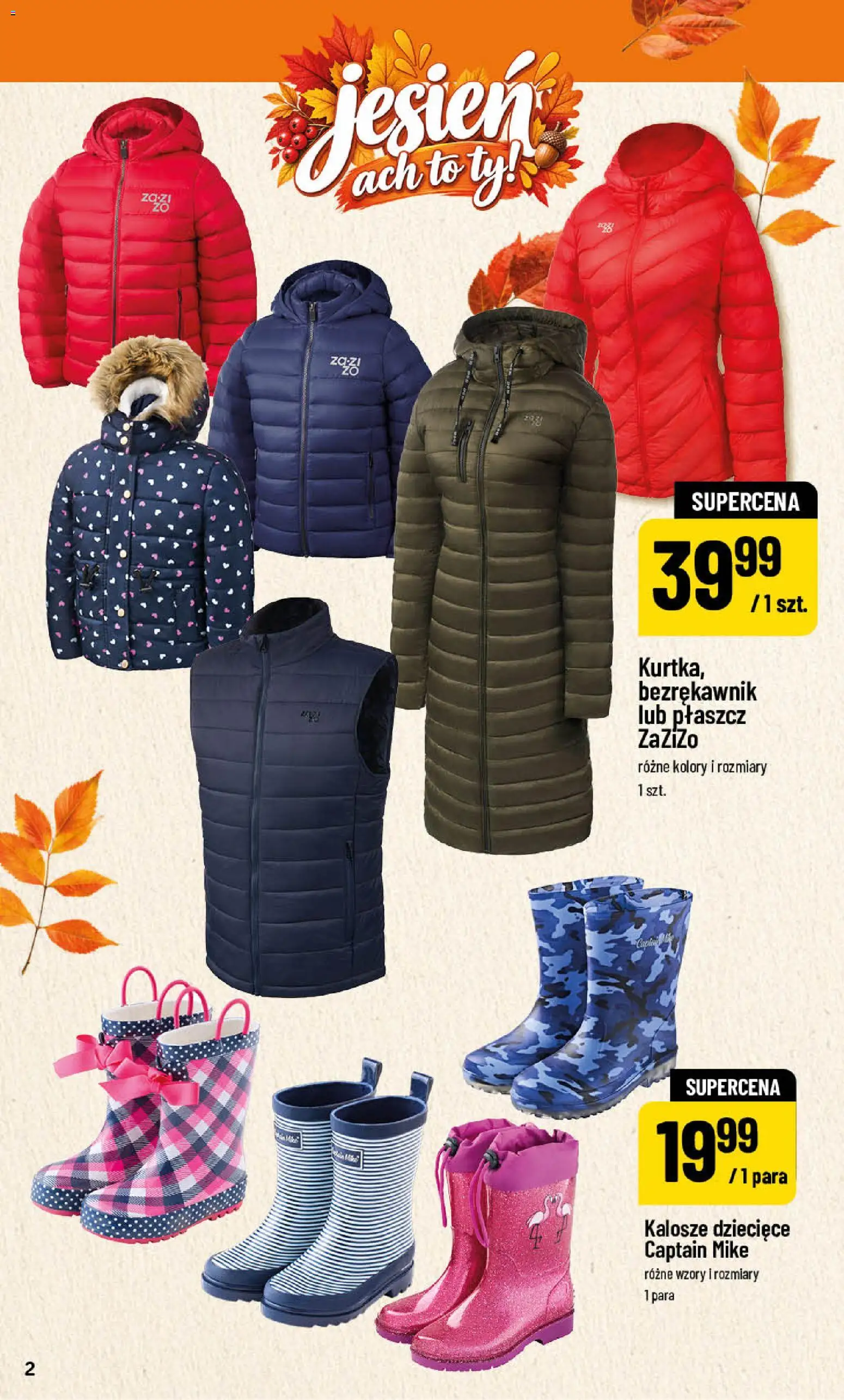 POLOmarket katalog - Jesień od 25.09.2026 | Strona: 2 | Produkty: Bezrękawnik, Płaszcz, Kalosze