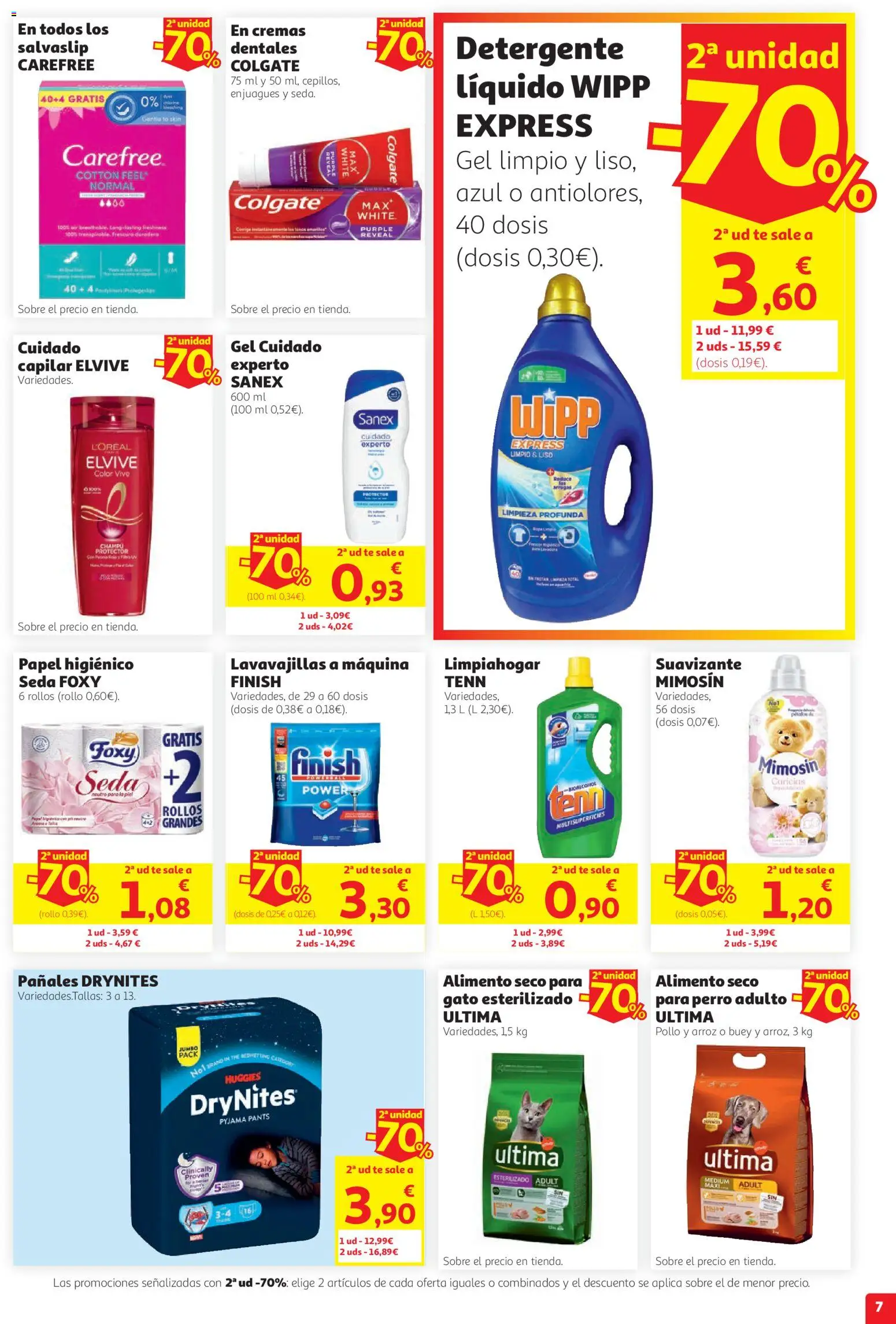 Alcampo Supermercado Nacional │ válido desde el 27/08/2026 | Página: 7 | Productos: Detergente, Té, Lavavajillas, Pollo
