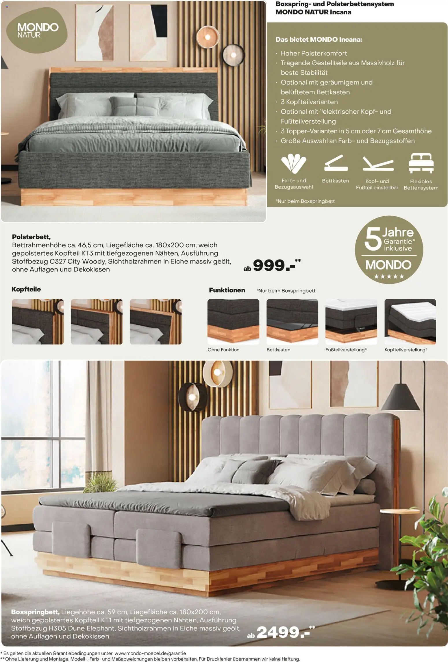 Ostermann Mondo Herbstprospekt 2026 – gültig ab 05.10.2026 | Seite: 31 | Produkte: Boxspringbett