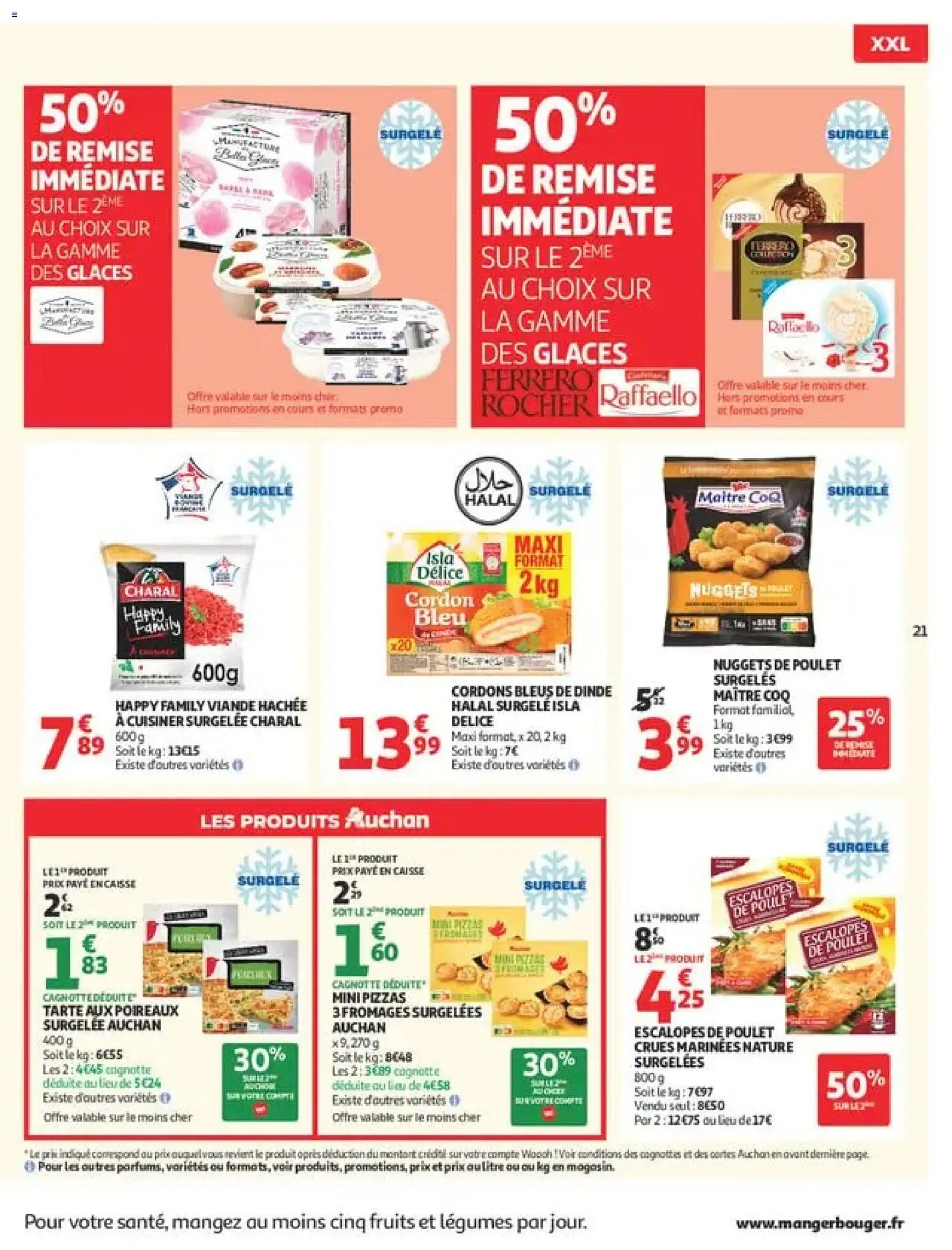 {H1} | Page: 21 | Produits: Poulet, Fruits, Dinde, Viande
