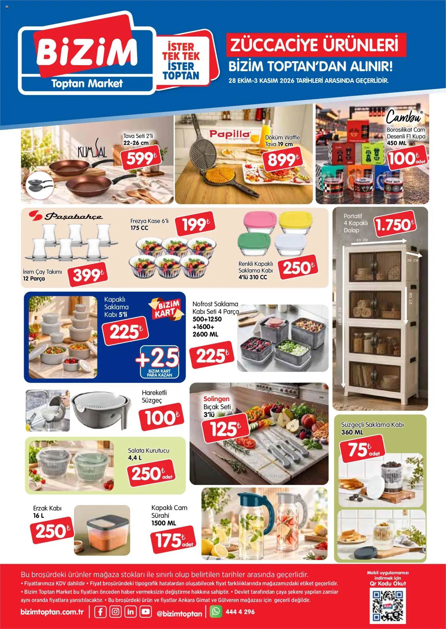 Bizim Toptan Katalog - 28 Ekim 2026 tarihinden itibaren geçerlidir | Sayfa: 4 | Ürünler: Kaşe, Salata, Tava seti, Kurutucu
