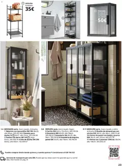Vista previa IKEA - Baños válido desde el 01/09/2026 | Página: 23 | Productos: Estantería, Toallero, Ducha, Puertas