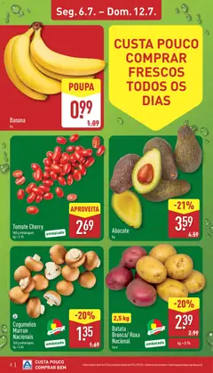 Pré-visualização Banana, Banana válido de 06/07/2026 | Página: 2 | Produtos: Batata, Banana, Abacate, Tomate
