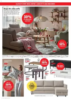 Mio erbjudanden - Förhandsvisning av reklamblad från butik Mio aktuell från 23/06/2026 | Sida: 4 | Produkter: Prydnadskudde, Soffa, Soffbord, Nackkudde