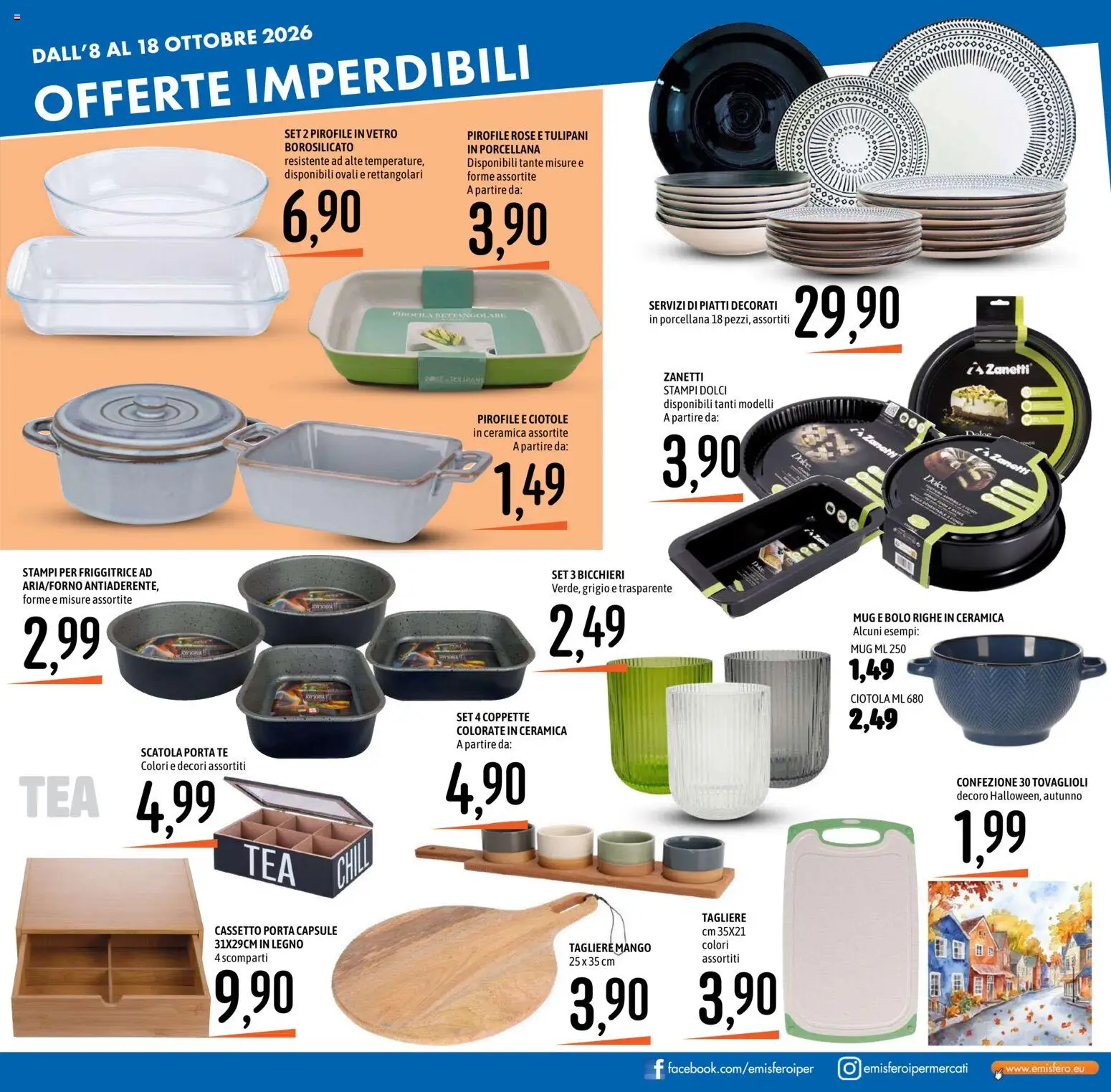 Volantino Emisfero del 08/10/2026 | Pagina: 37 | Prodotti: Porta, Piatti, Dolci, Tulipani
