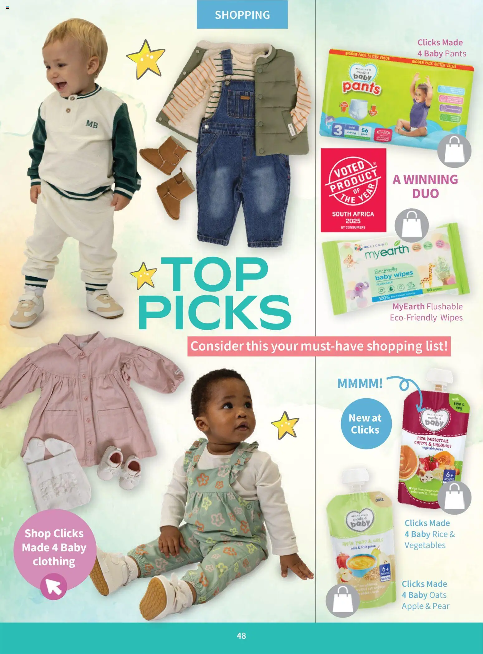 New Clicks catalogue – valid from 01.03.2026 | Page: 48 | Products: Pants, Oats, Rice, Fruit