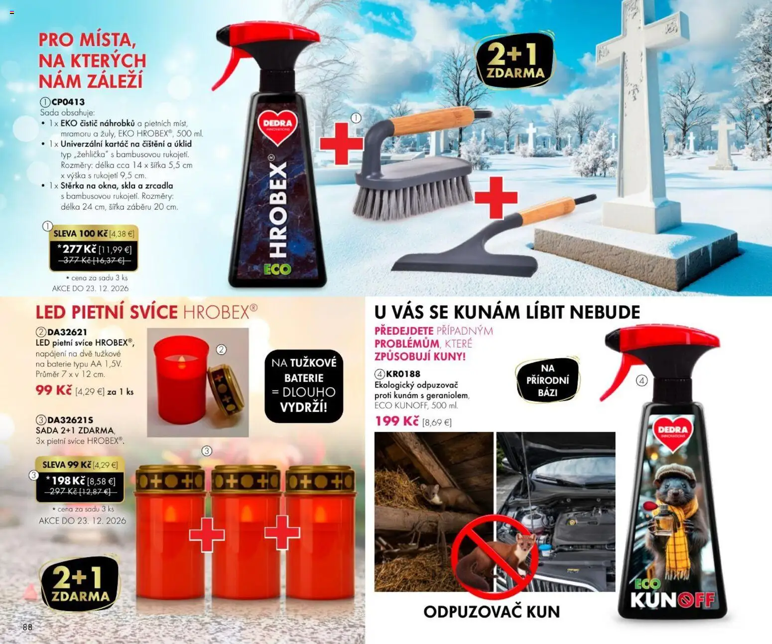 Nové Dedra akcie – leták je platný od 01.10.2026 | Strana: 88 | Produkty: Led, Batérie