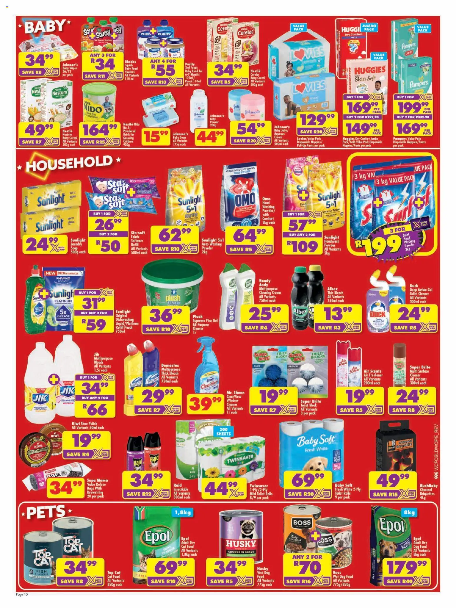 New Shoprite catalogue – valid from 20/07/2026 | Page: 10 | Products: Handwash, Air freshener, Kiwi, Baby food