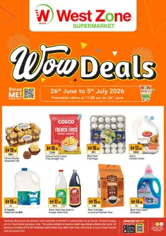 Preview of Westzone Supermarket catalogue wow deals valid from 26 Jun, 2026