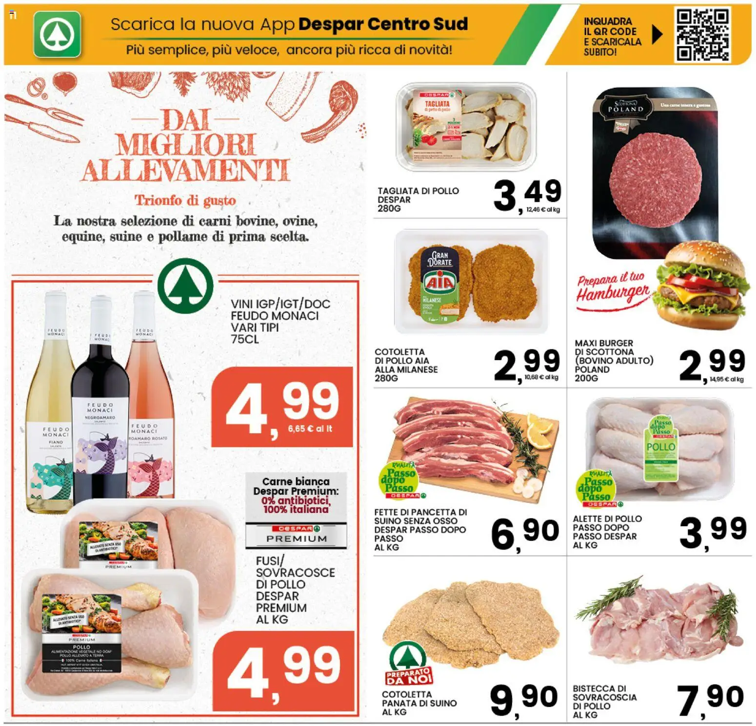 Volantino Interspar del 08.06.2026 | Pagina: 11 | Prodotti: Bovino, Pollo, Suino, Hamburger
