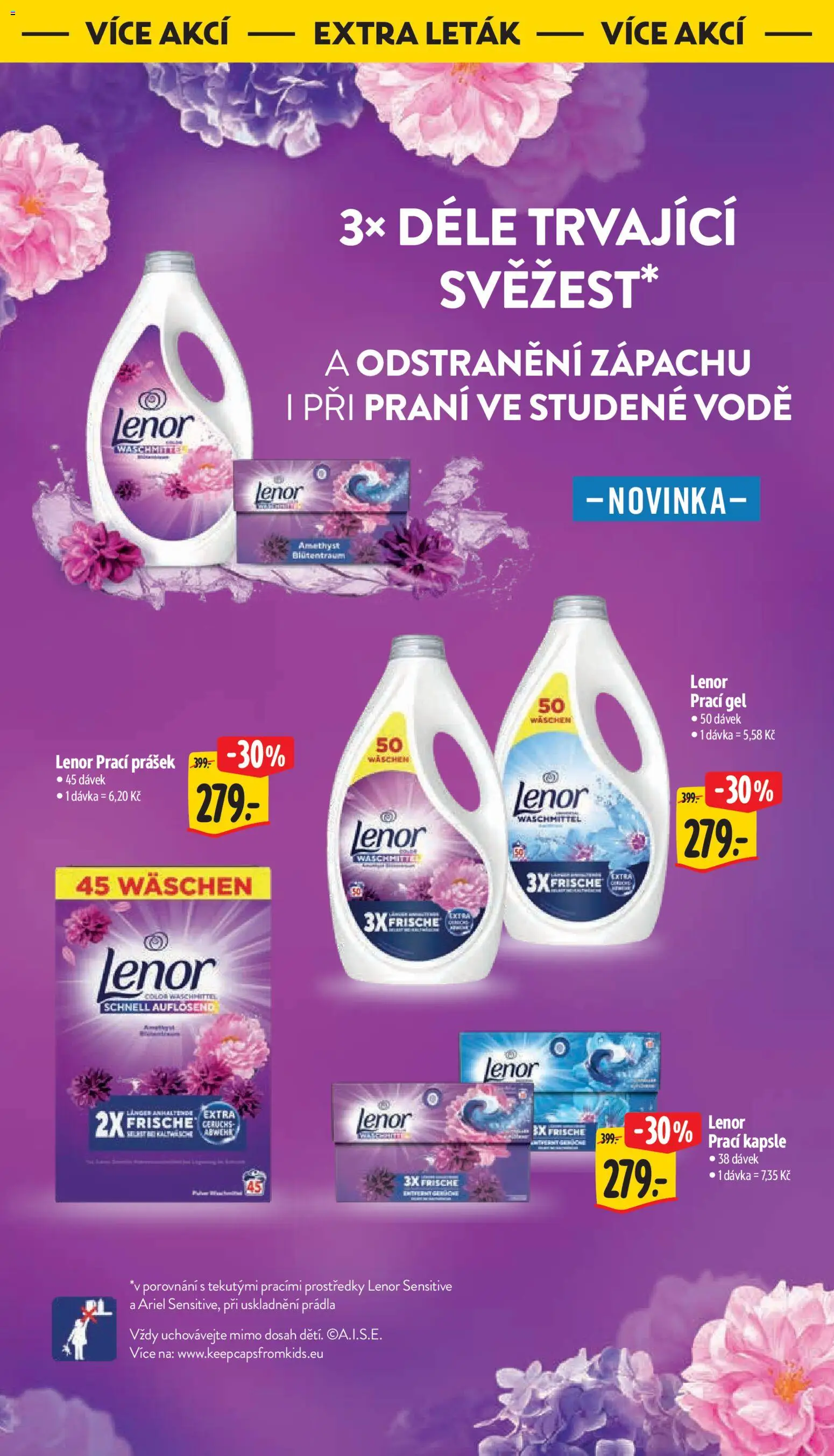 Albert leták - Hypermarket od 02.09.2026 | Strana: 46 | Produkty: Lenor, Prací gel, Prací Prášek, Prací kapsle