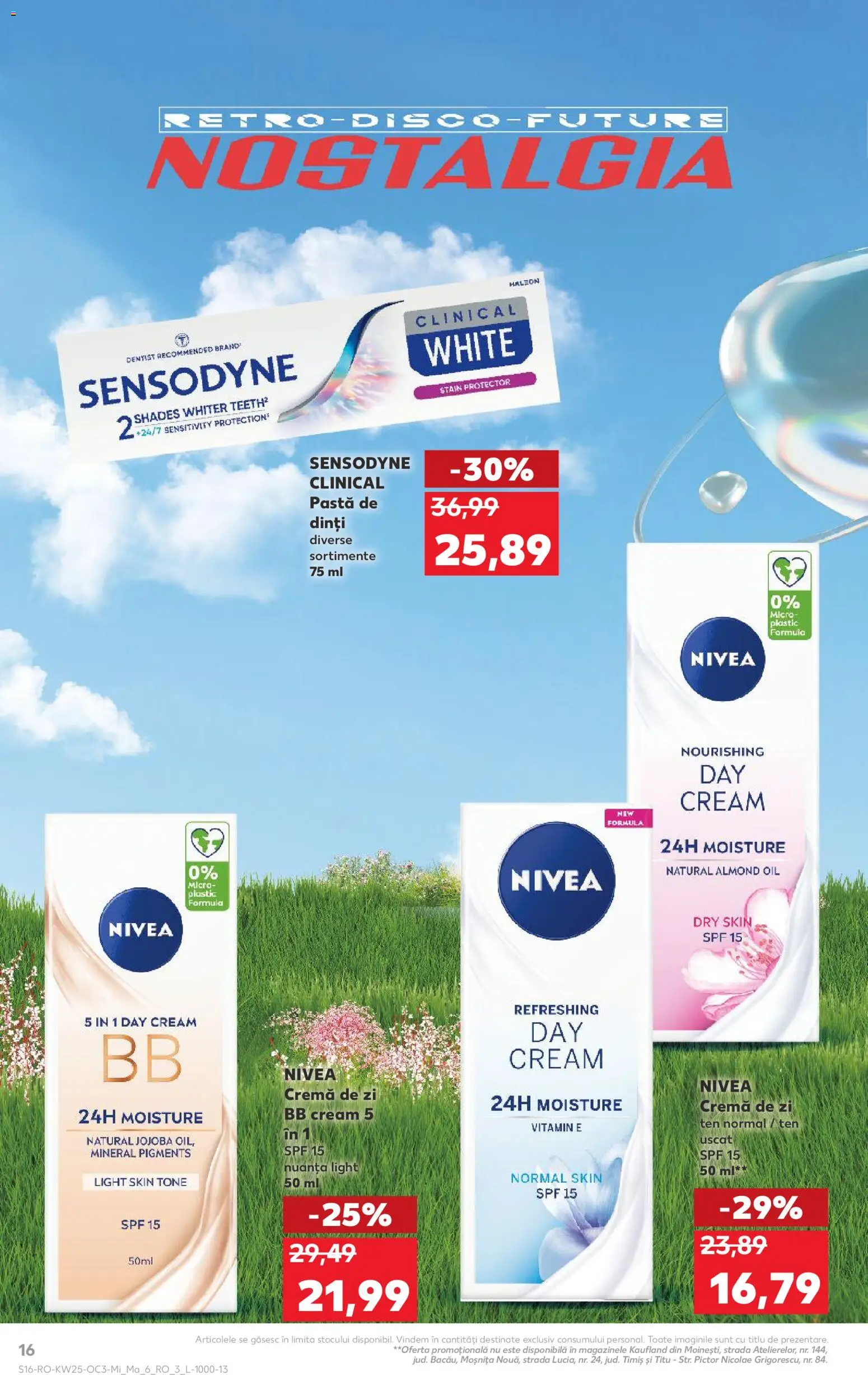 Noul catalog Kaufland – valabil de la 17.06.2026 | Pagină: 16 | Produse: Cremă de zi, Bb cream, Cremă, Pastă de dinți