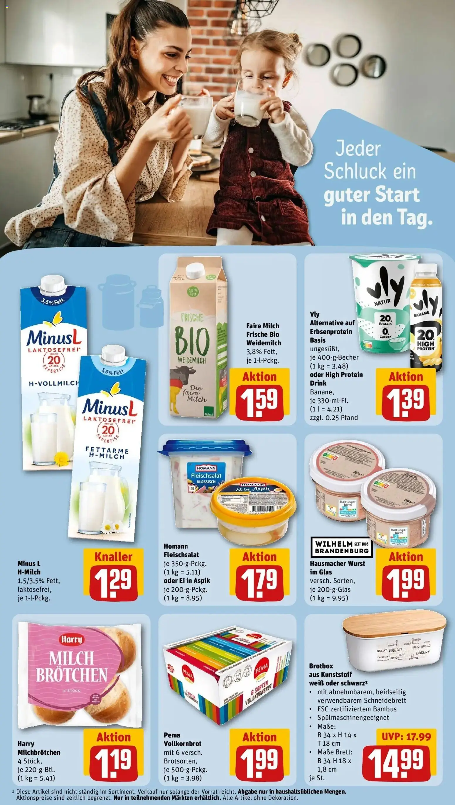 REWE Prospekt ab 05.10.2026 zum Blättern » Angebote | Seite: 20 | Produkte: Milch, Vollkornbrot, Zucker, Wurst