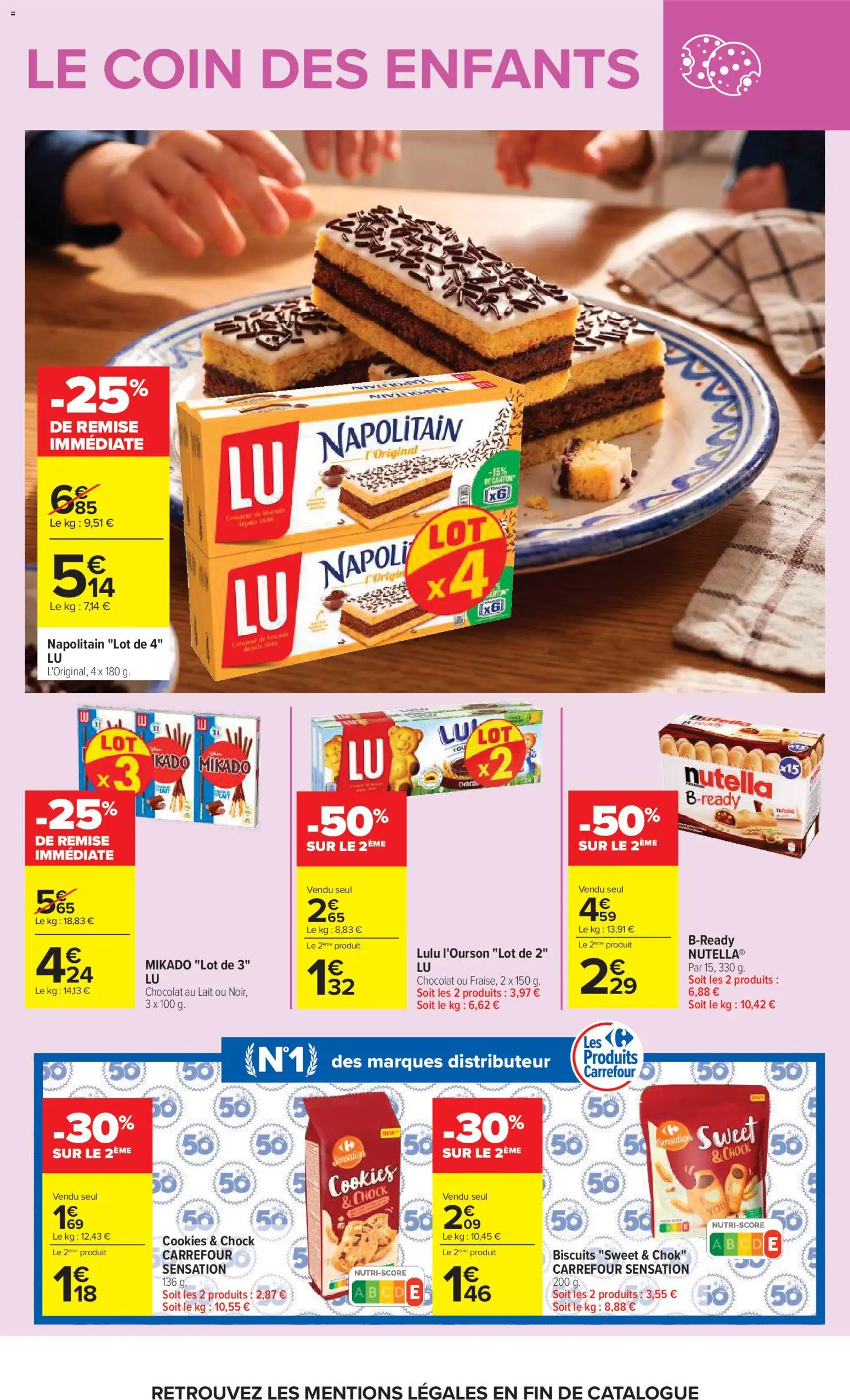 {H1} | Page: 7 | Produits: Cookies, Mikado, Distributeur, Biscuits