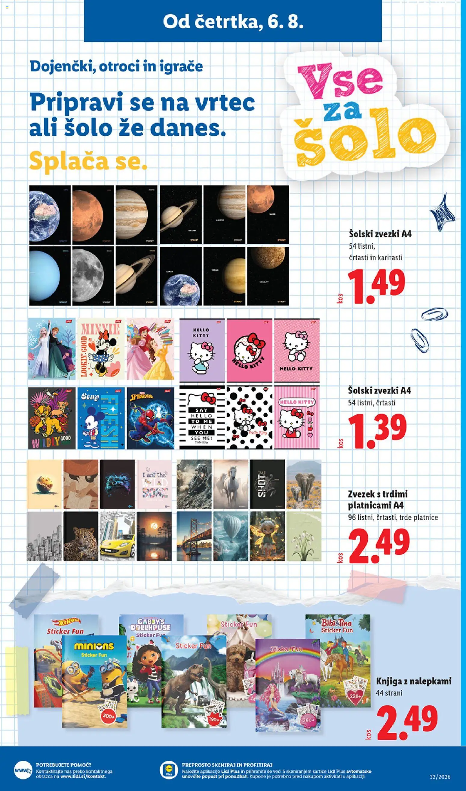 Novi Lidl katalog ponudbe – veljaven od 06.08.2026 | Stran: 37 | Izdelki: Zvezek, Knjiga