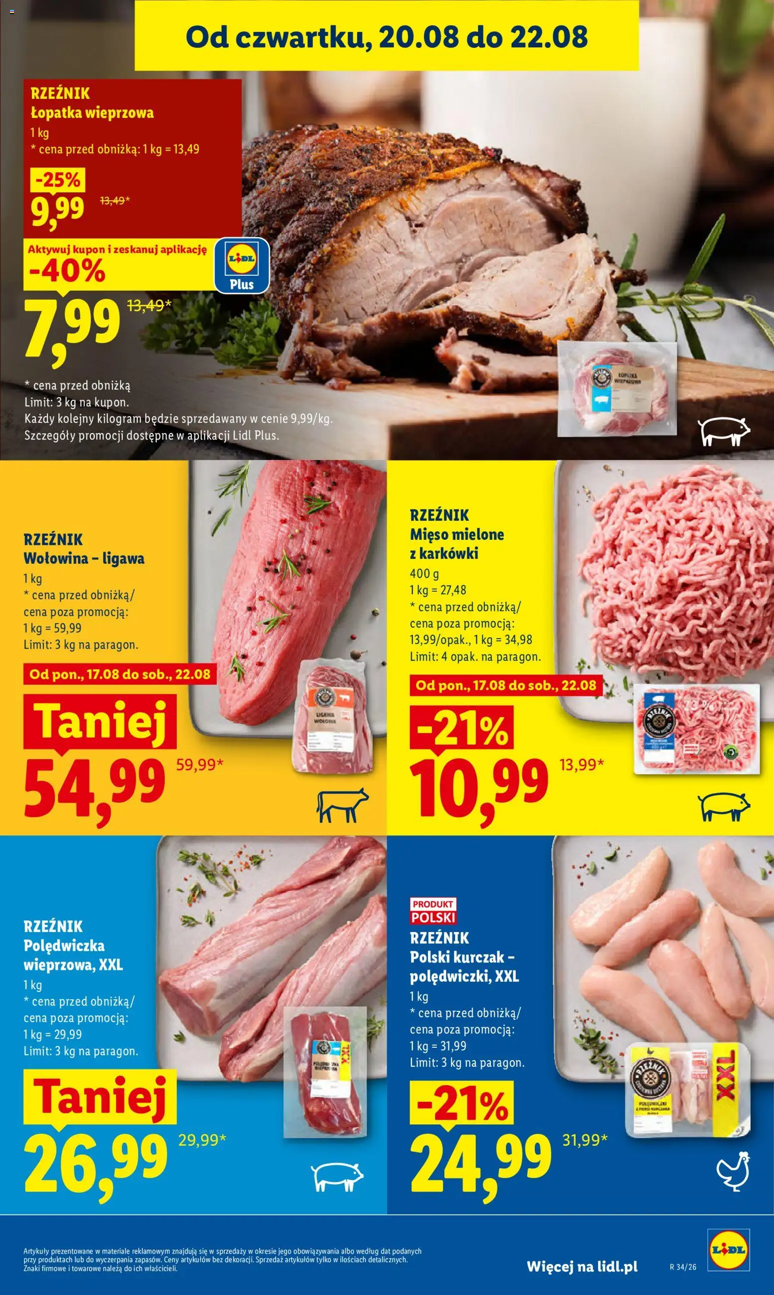 Lidl Polsko leták od 20.08.2026 | Strana: 67 | Produkty: Lopatka