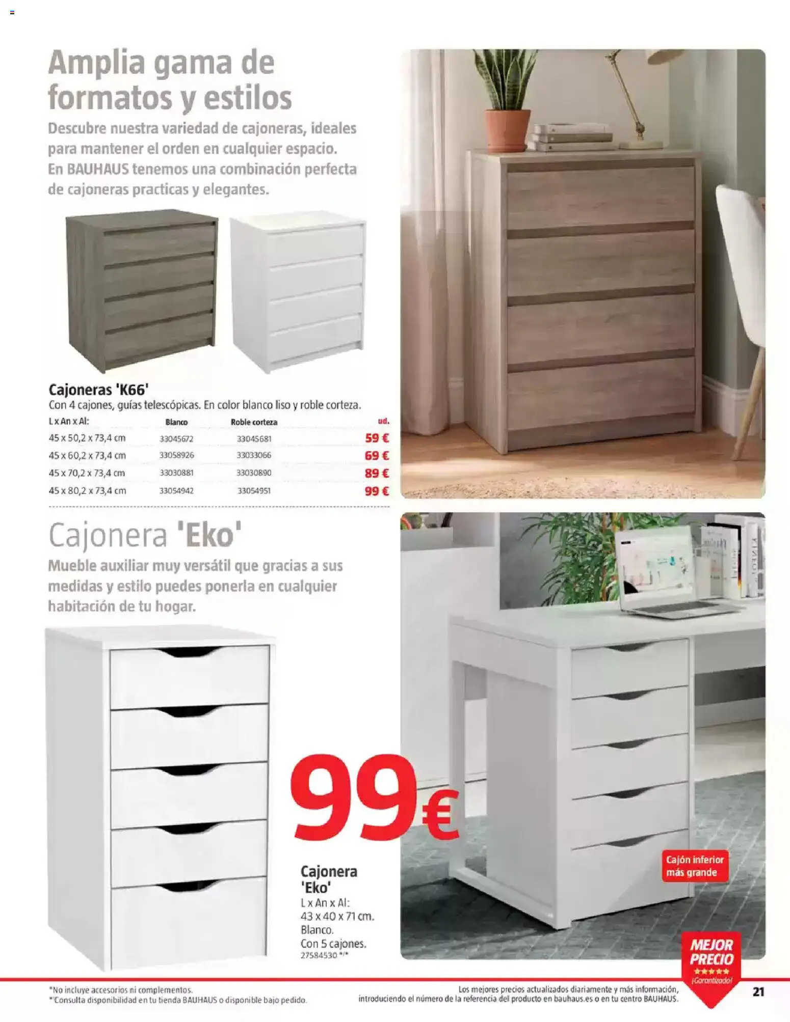 Bauhaus Ordenación │ válido desde el 18/08/2026 | Página: 21 | Productos: Cajonera