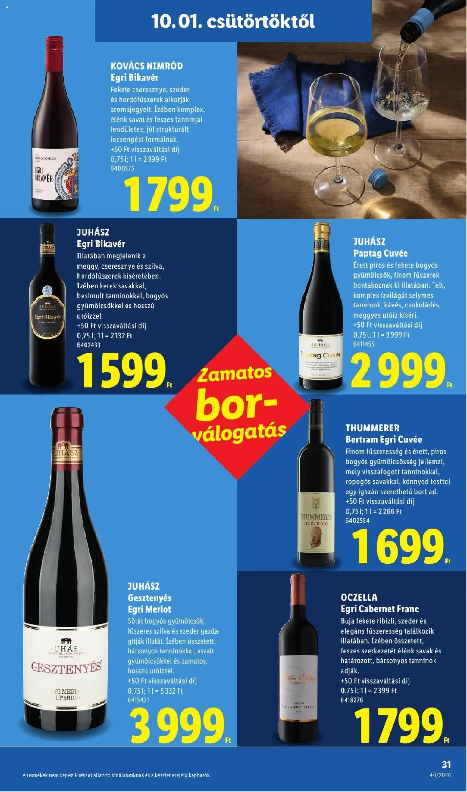 Lidl akciós ujság - amely érvényes a következő dátumtól: 2026.10.01. | Oldal: 31
