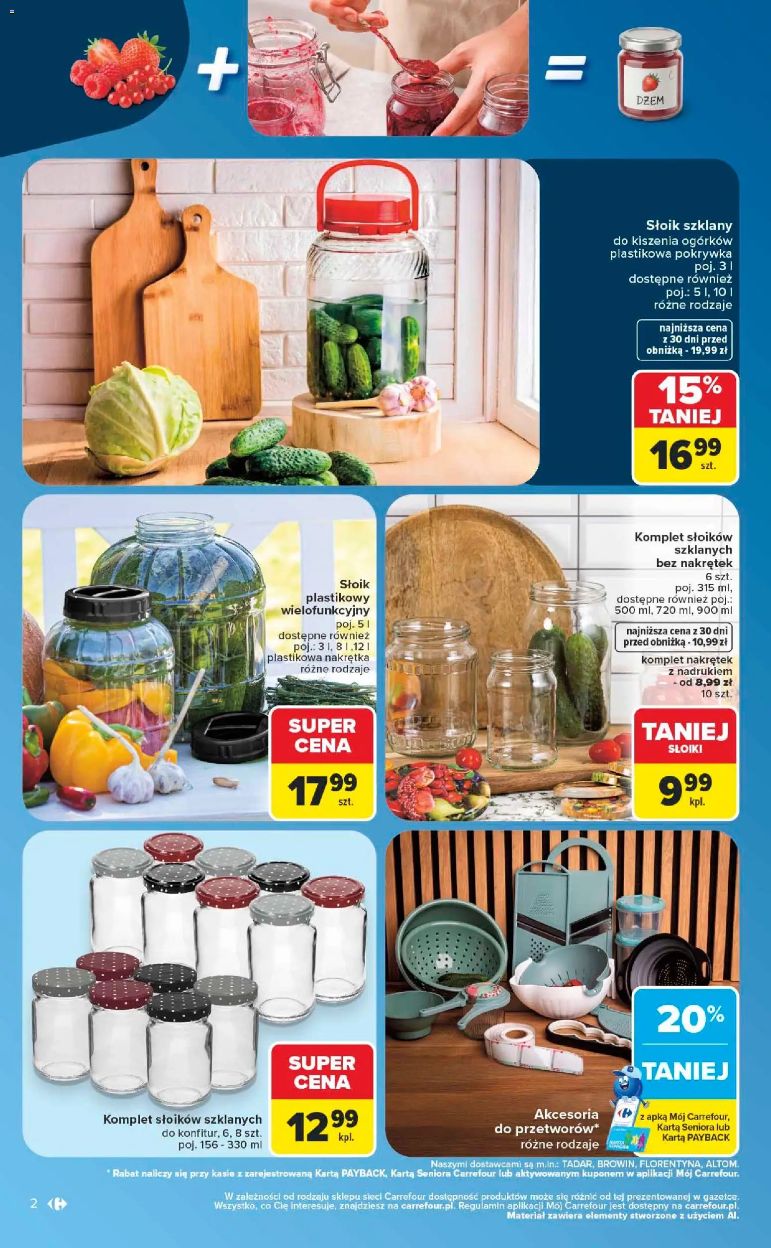 Carrefour gazetka - Same okazje od 13.07.2026 | Strona: 2 | Produkty: Karta, Dżem