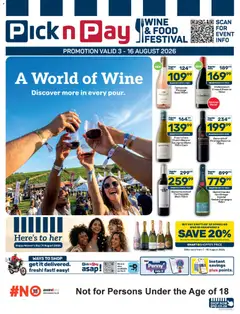 Pick n Pay specials catalogue – valid from 03/08/2026