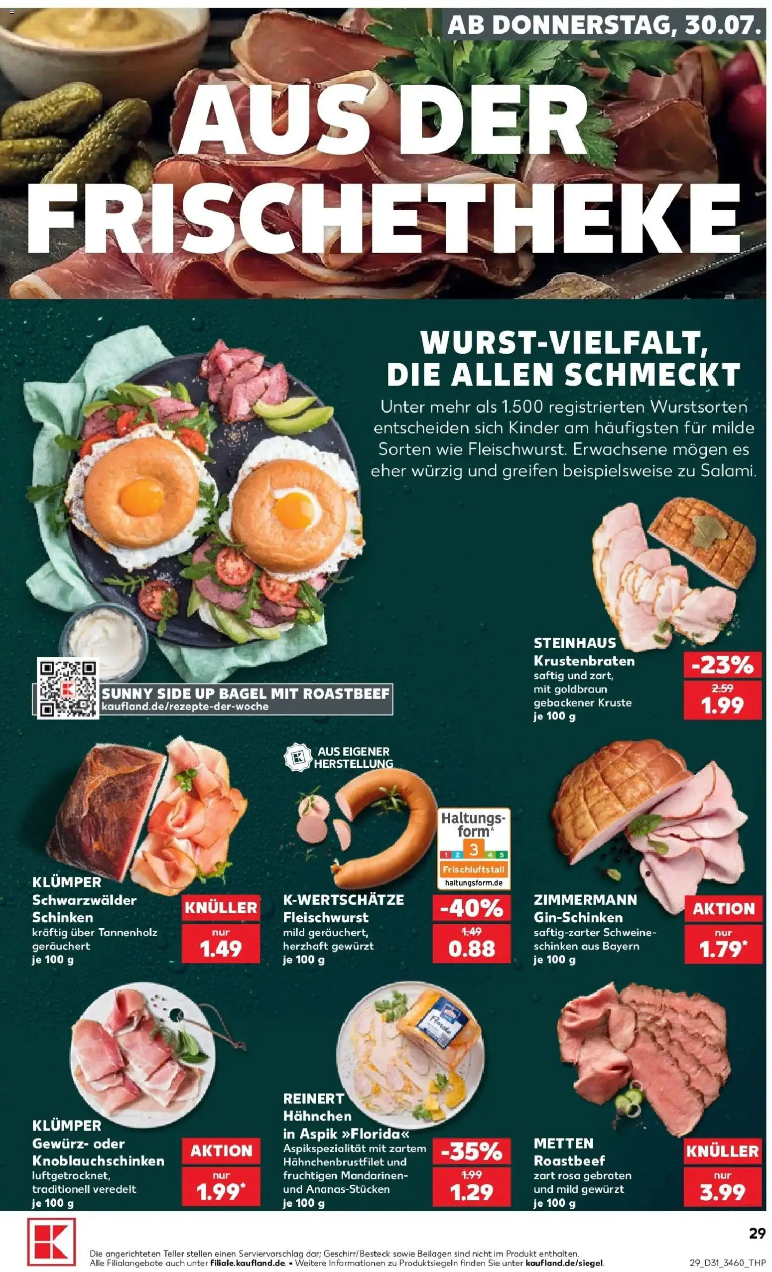 Kaufland Prospekt Weiden In Der Oberpfalz – gültig ab 30.07.2026 | Seite: 29 | Produkte: Hahnchen, Mandarinen, Krustenbraten, Roastbeef