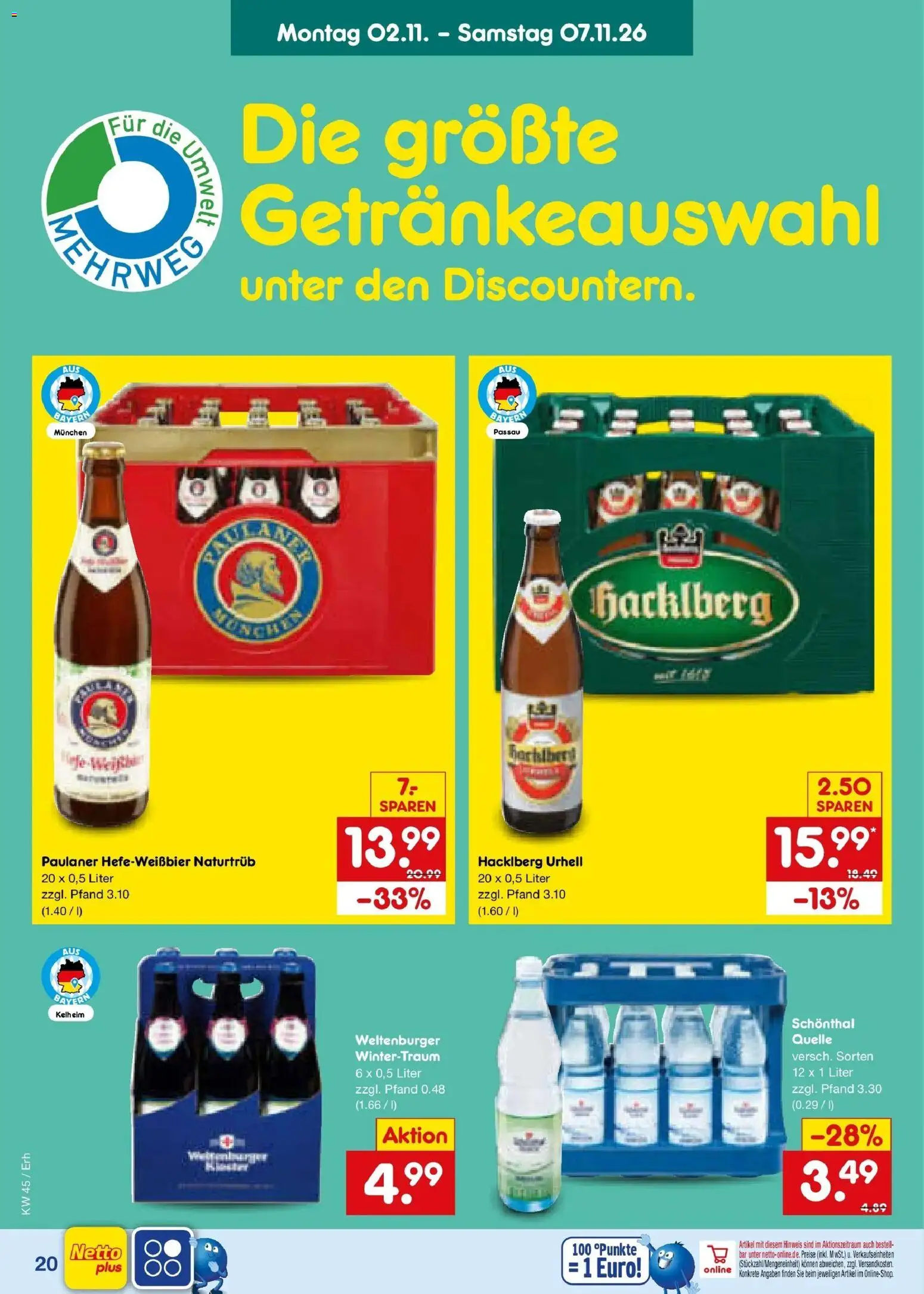 Netto Marken-Discount Prospekt Ergolding – gültig ab 02.11.2026 | Seite: 30 | Produkte: Paulaner