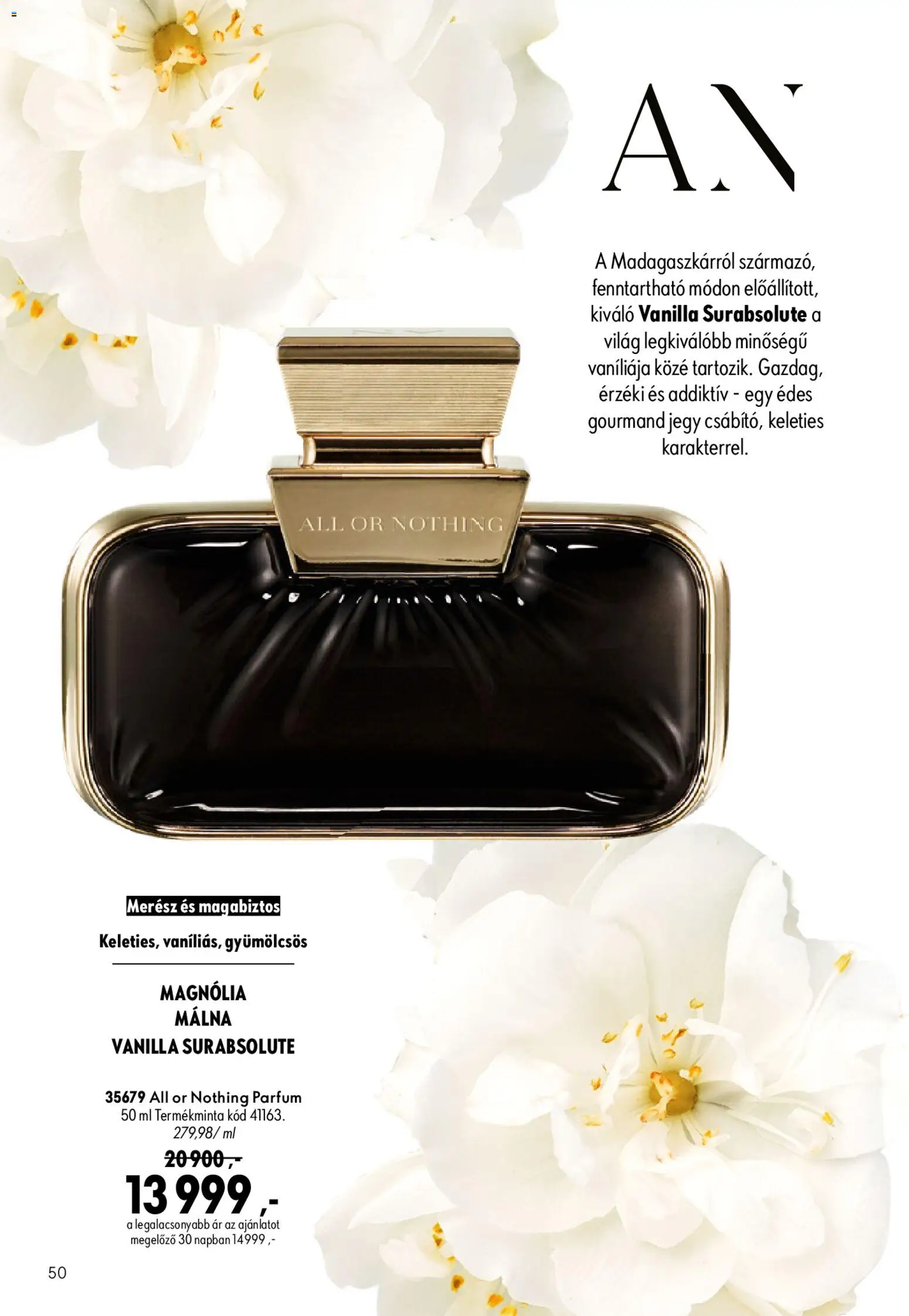 Oriflame akciós ujság - amely érvényes a következő dátumtól: 2026.09.09. | Oldal: 50 | Termékek: Málna, Parfüm