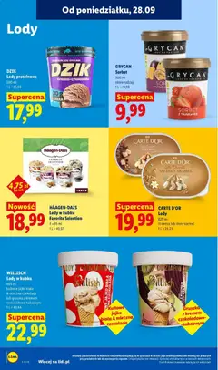 Pogląd oferty "GRYCAN Sorbet, 500 ml różne rodzaje" - ważna od 28.09.2026 | Strona: 84