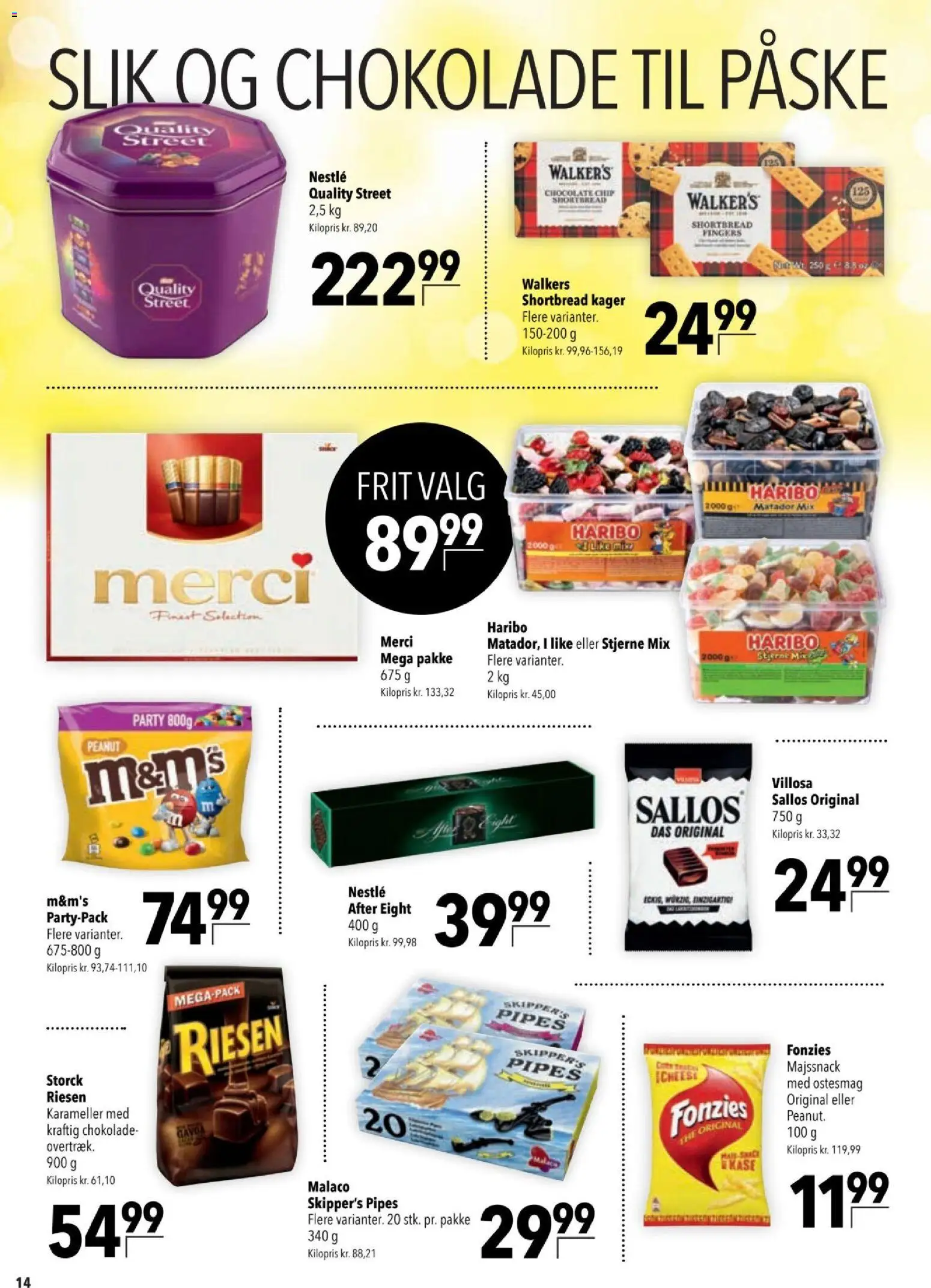 CITTI tilbudsavis – gyldig fra 25/03/2026 | Side: 14 | Produkter: Chokolade, Slik, Kager, Karameller
