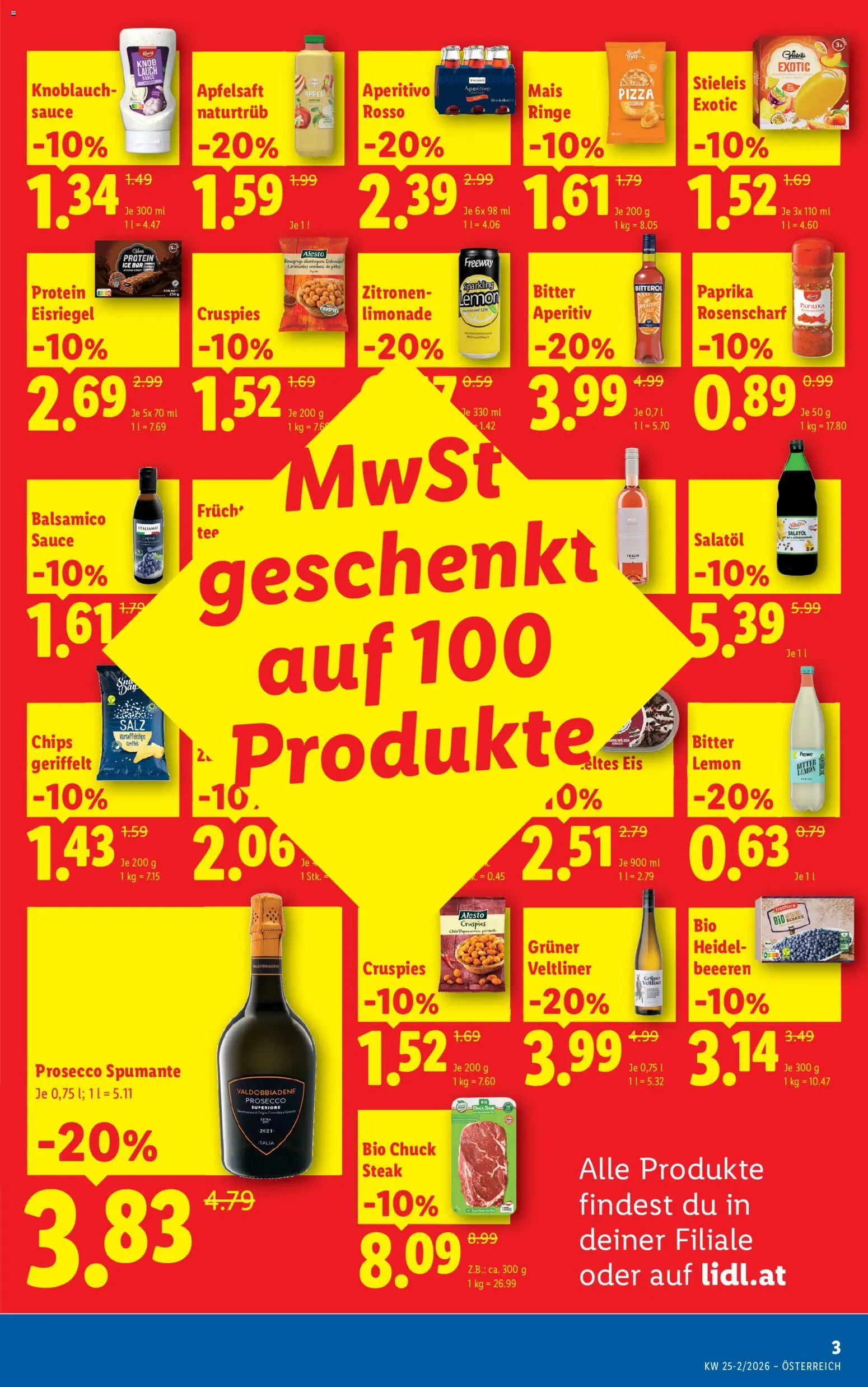 Lidl Flugblatt gültig ab 18.06.2026 | Seite: 3 | Produkte: Chips, Knoblauch, Planche de surf, Pizza