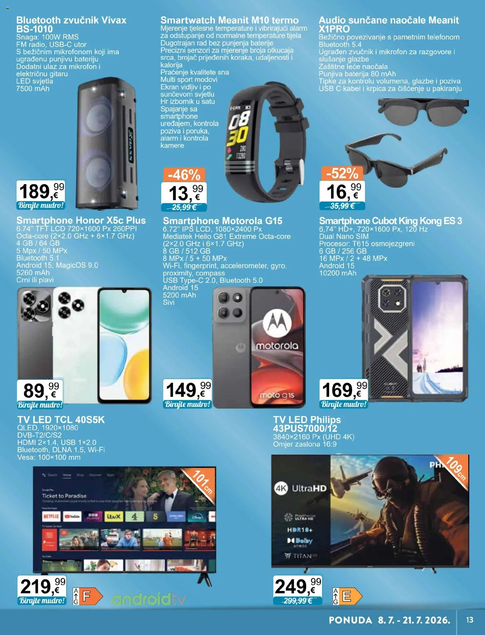KTC katalog | vrijedi od 08.07.2026 | Stranica: 3 | Proizvodi: Baterija, Tv, Audio, USB